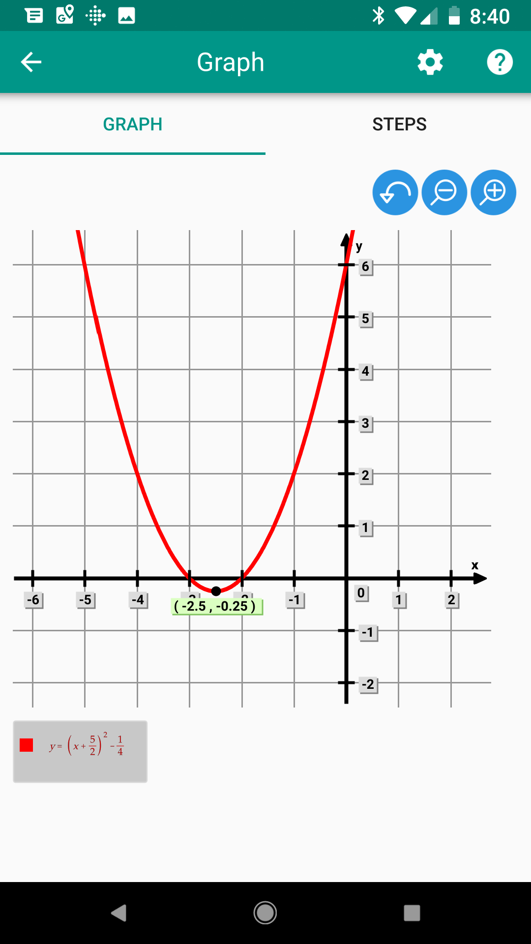 اسکرین شات 4 برنامه ALGEBRATOR-step-by-step solver