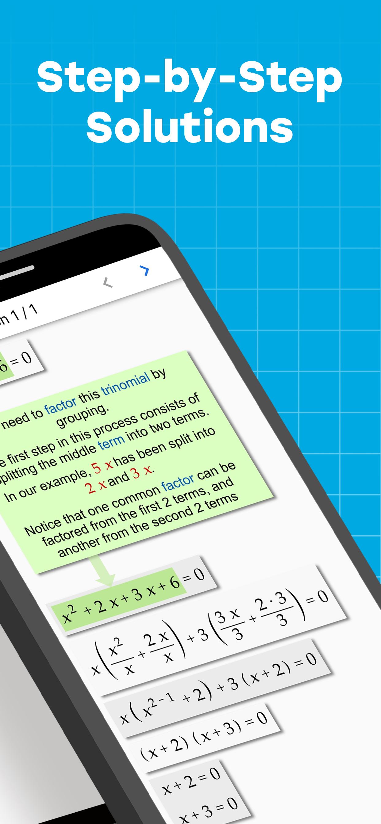 اسکرین شات 2 برنامه Algebrator-step-by-step solver