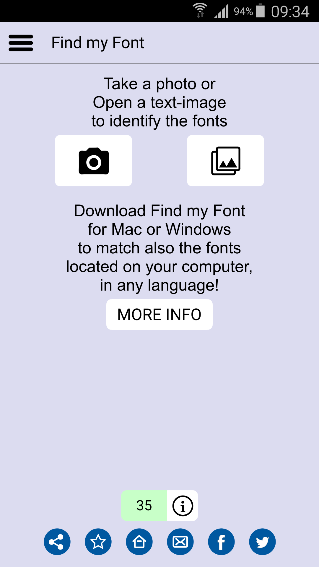 اسکرین شات 2 برنامه Find my Font