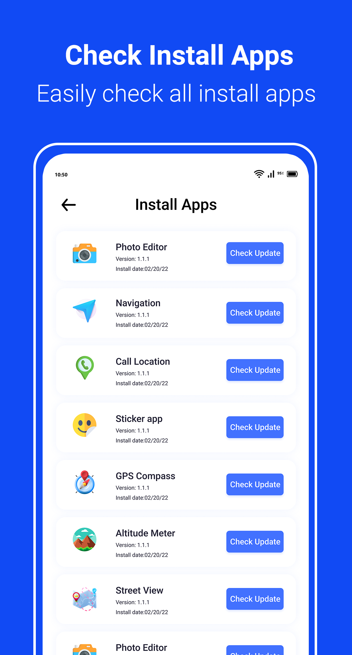 اسکرین شات 7 برنامه Update Software App: Updates
