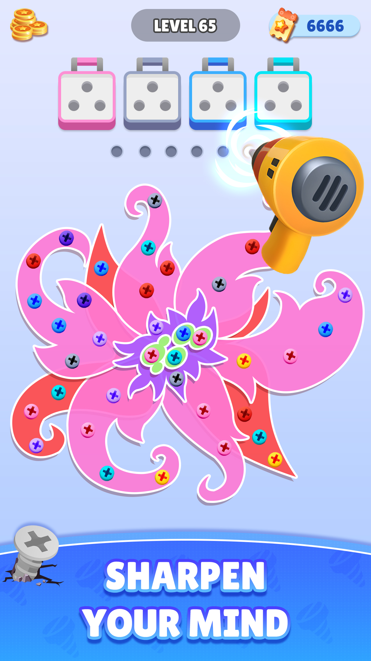 اسکرین شات 4 بازی Screw Snap: Nuts & Bolts Jam