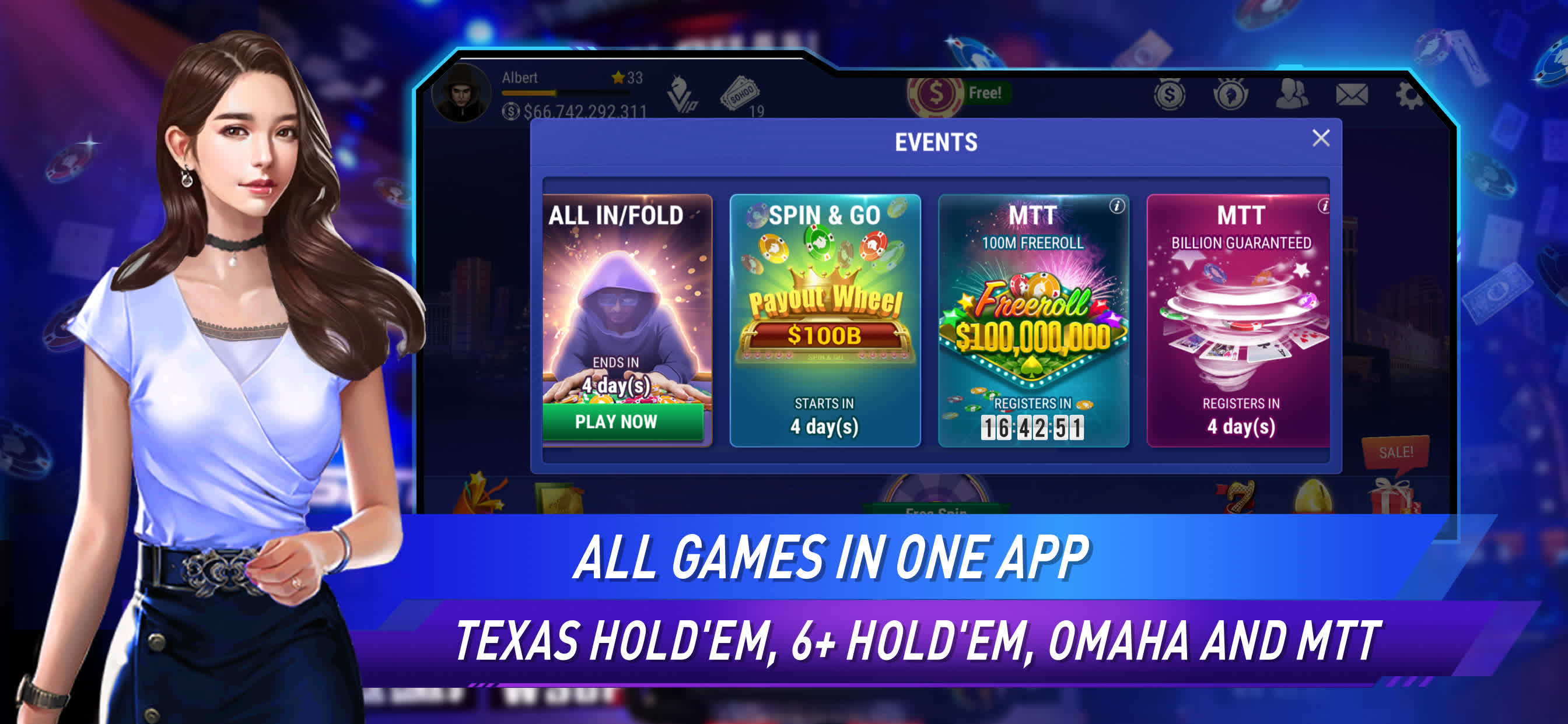 اسکرین شات 3 بازی Sohoo Poker - Texas Holdem