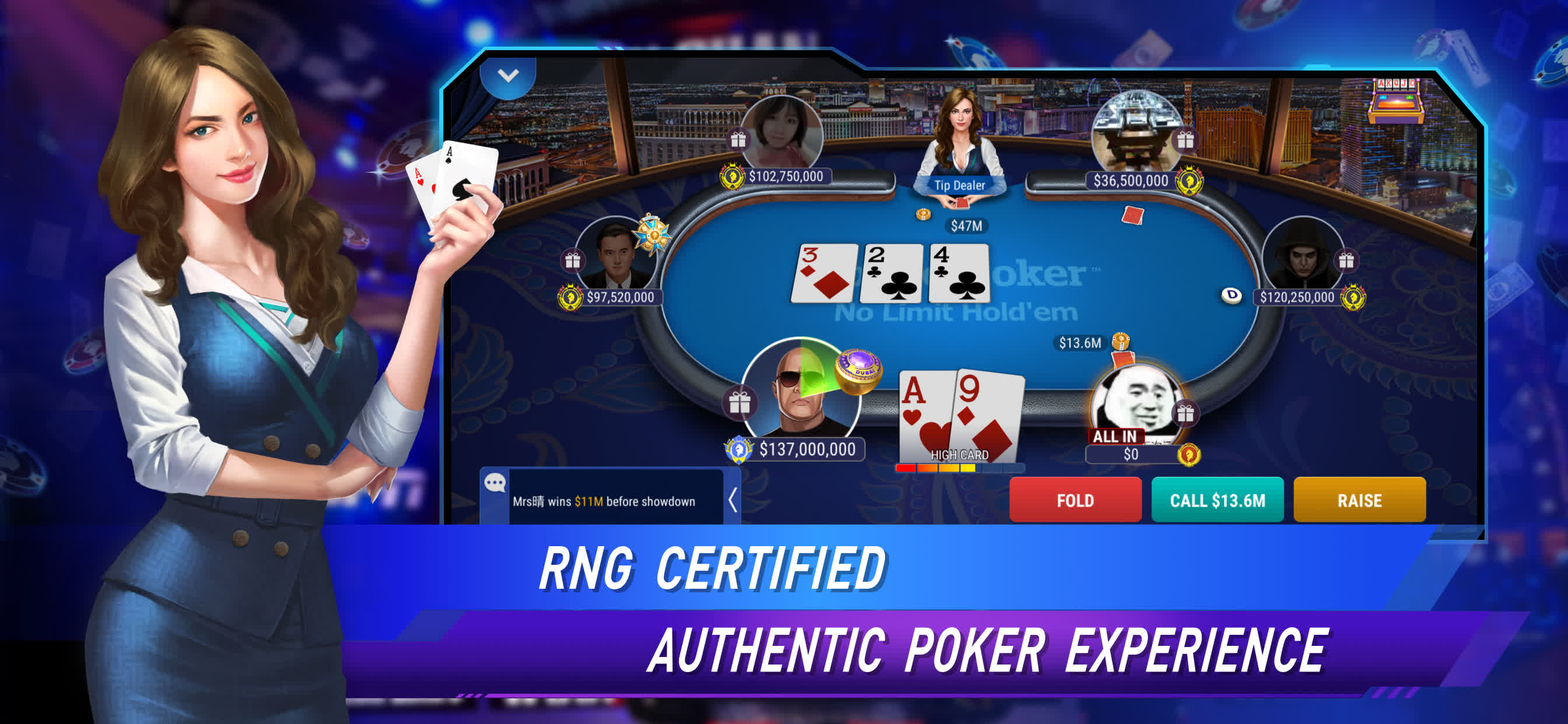 اسکرین شات 1 بازی Sohoo Poker - Texas Holdem