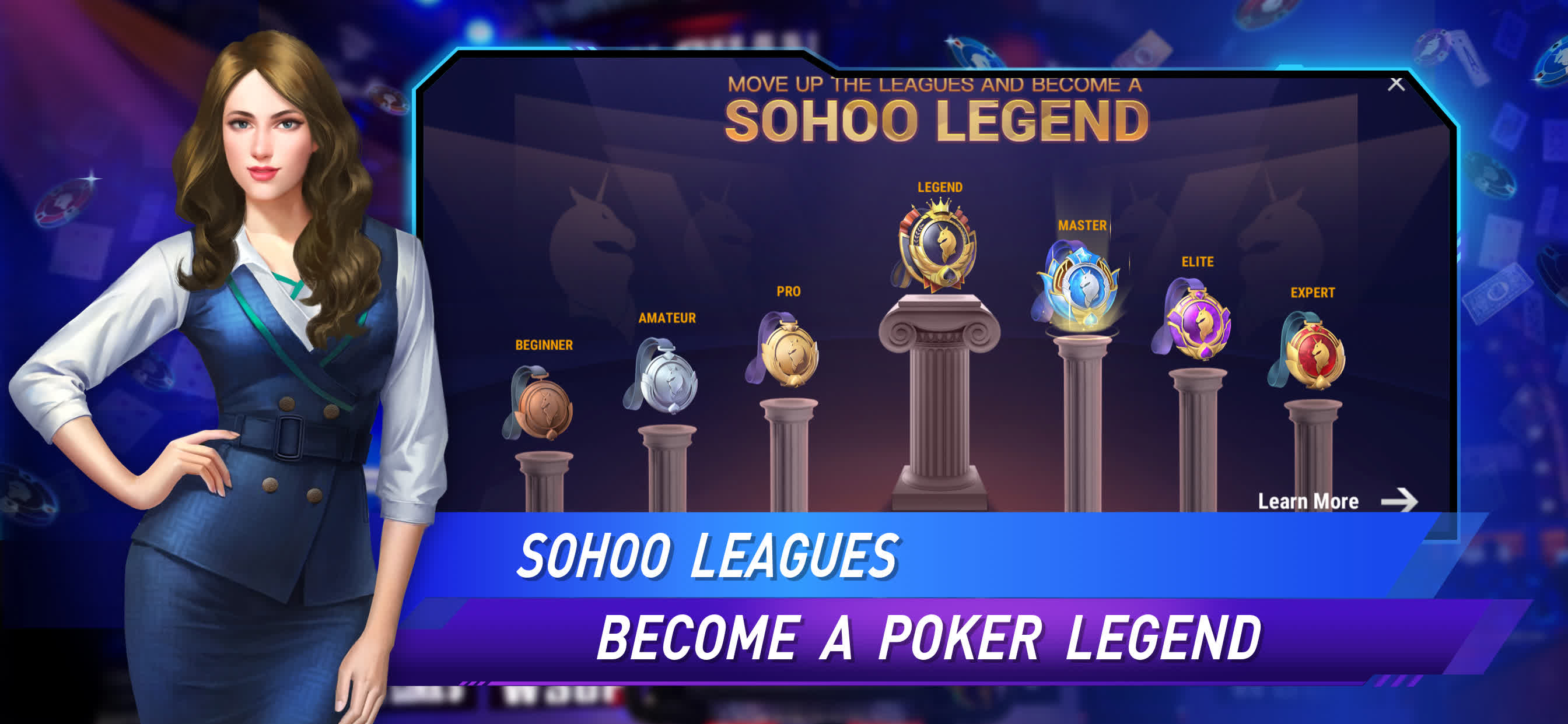 اسکرین شات 2 بازی Sohoo Poker - Texas Holdem
