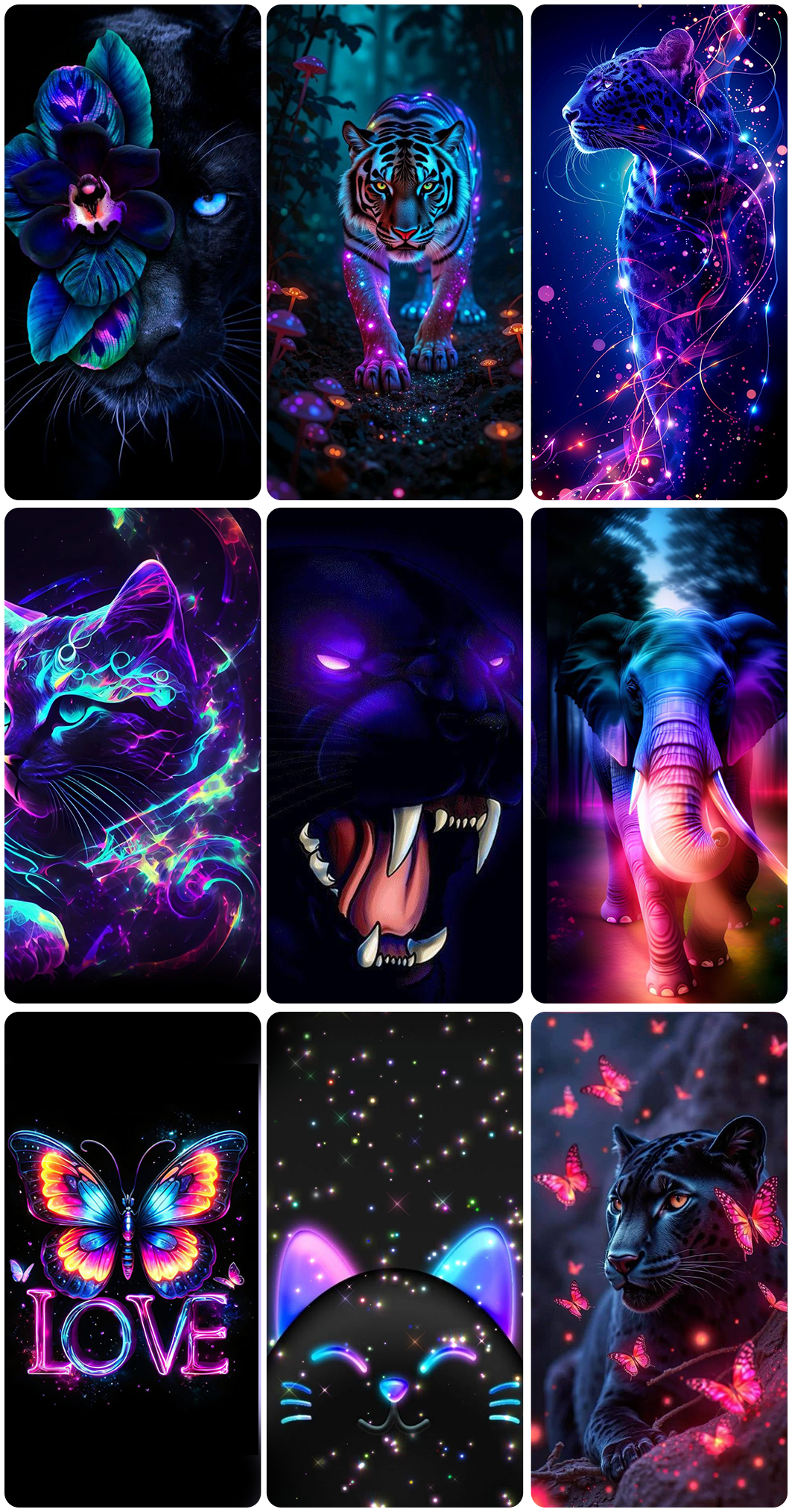 اسکرین شات 6 برنامه Black Art aesthetic Wallpaper