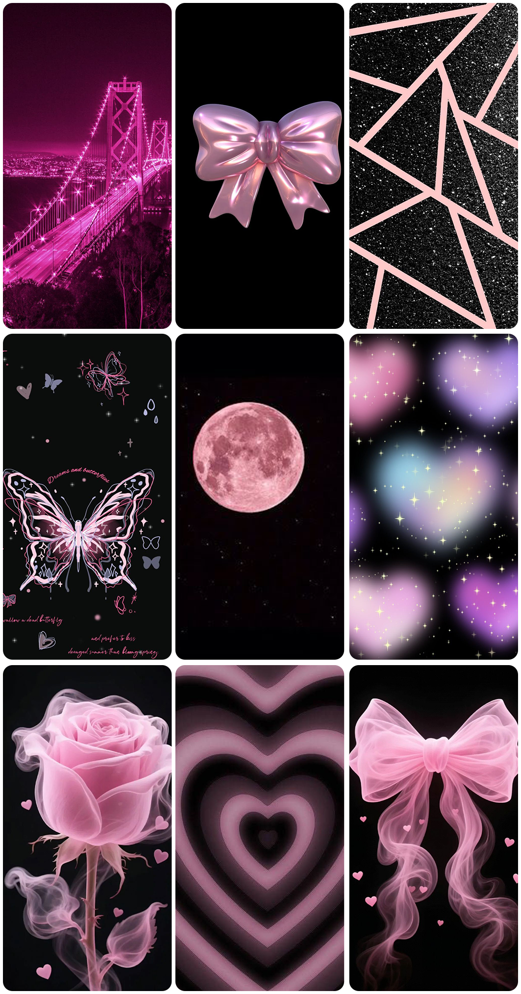 اسکرین شات 2 برنامه Black Art aesthetic Wallpaper