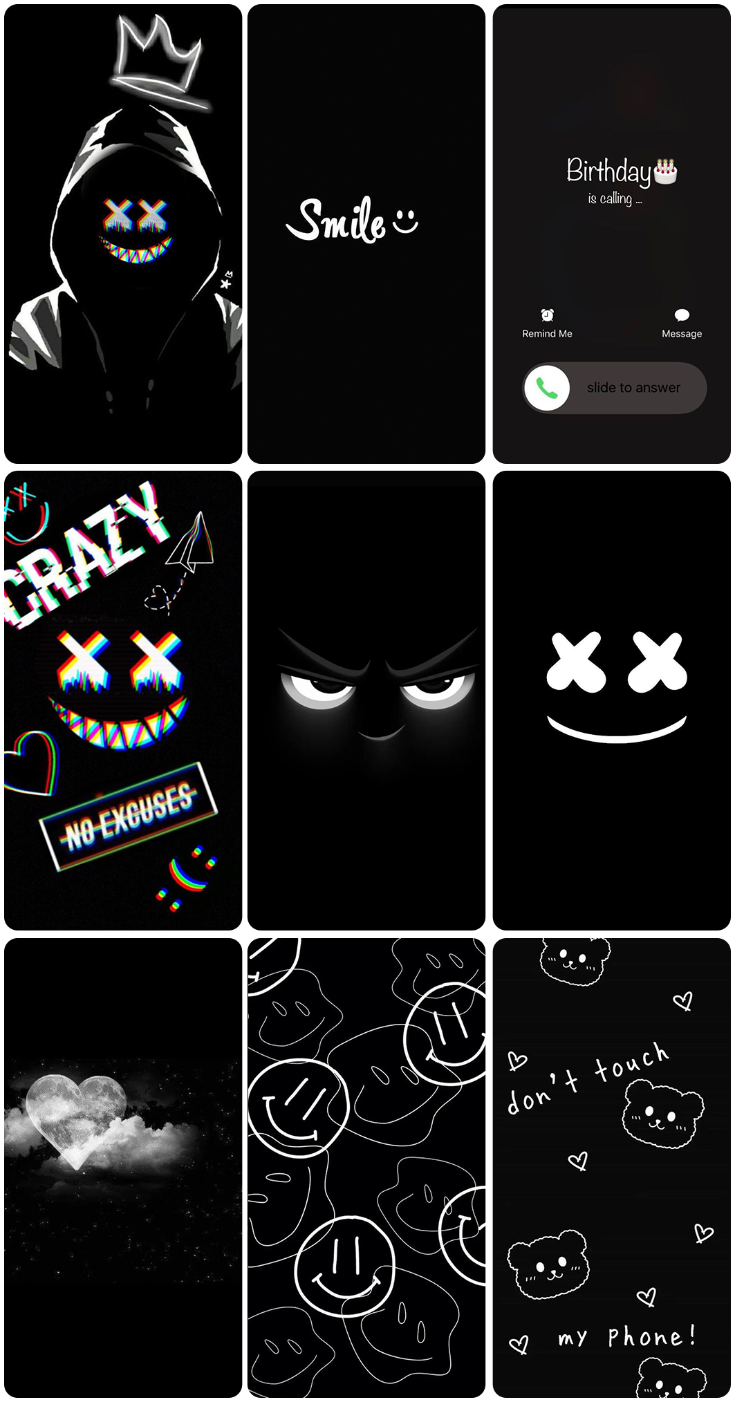 اسکرین شات 5 برنامه Black Art aesthetic Wallpaper