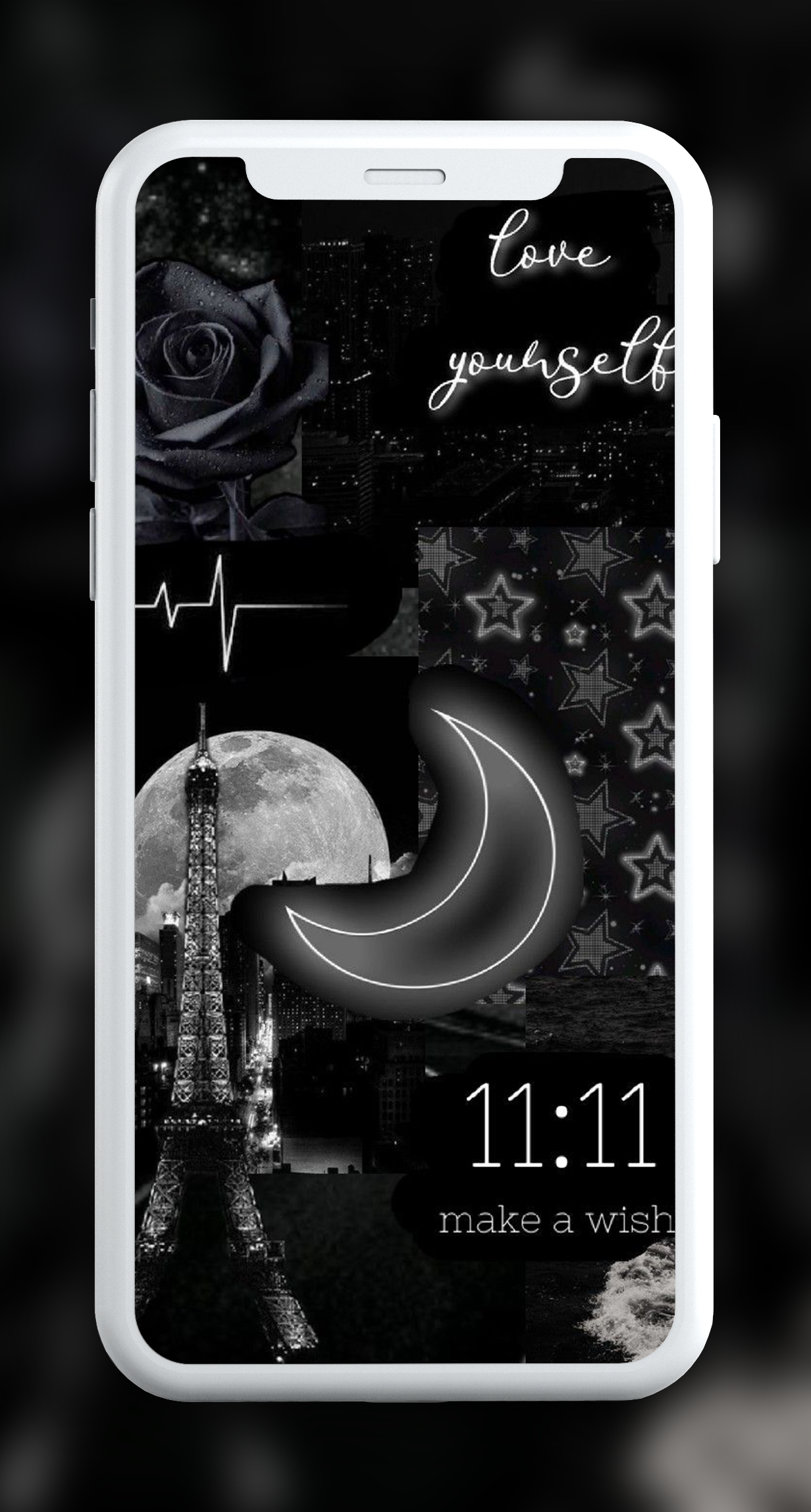 اسکرین شات 7 برنامه Black Aesthetic Wallpapers