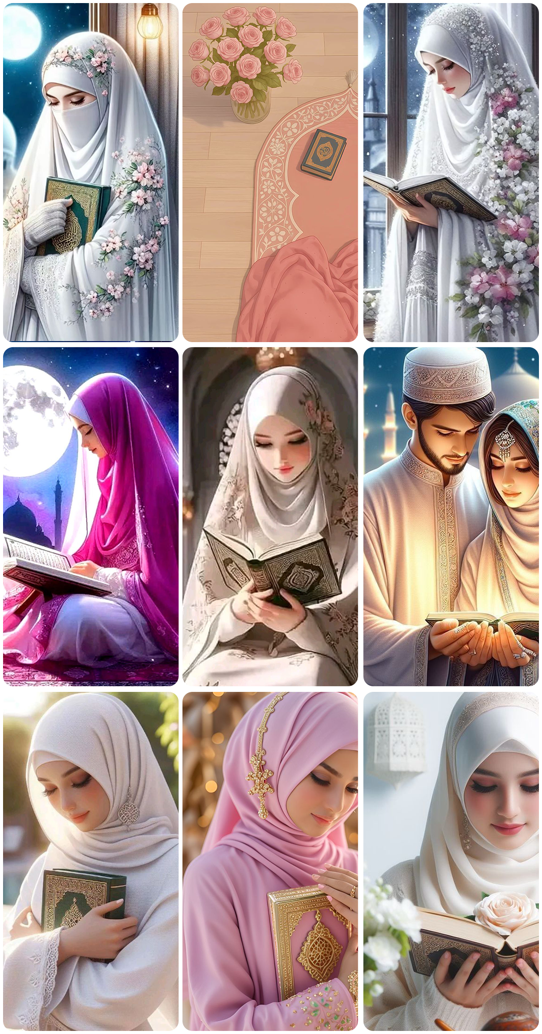 اسکرین شات 6 برنامه Hijab Wallpapers & Islamic