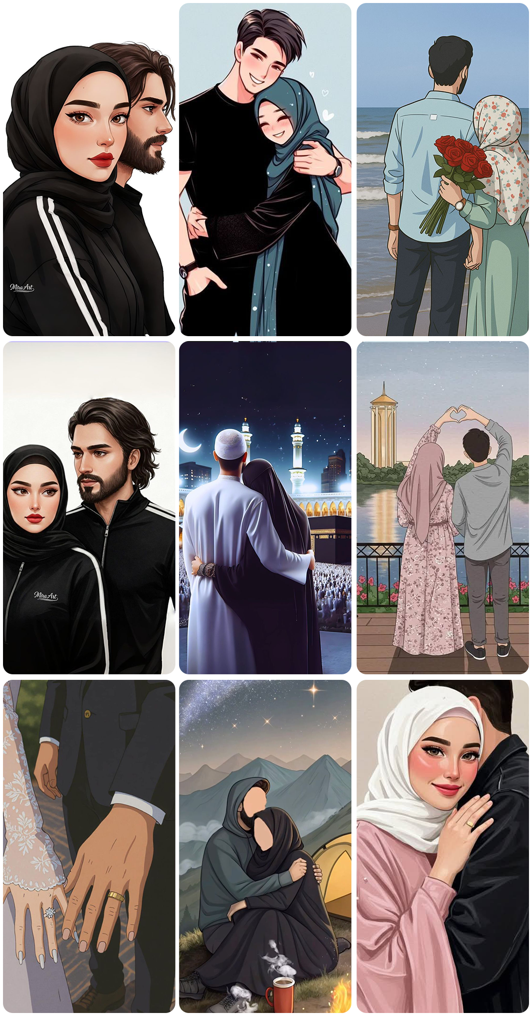 اسکرین شات 4 برنامه Hijab Wallpapers & Islamic