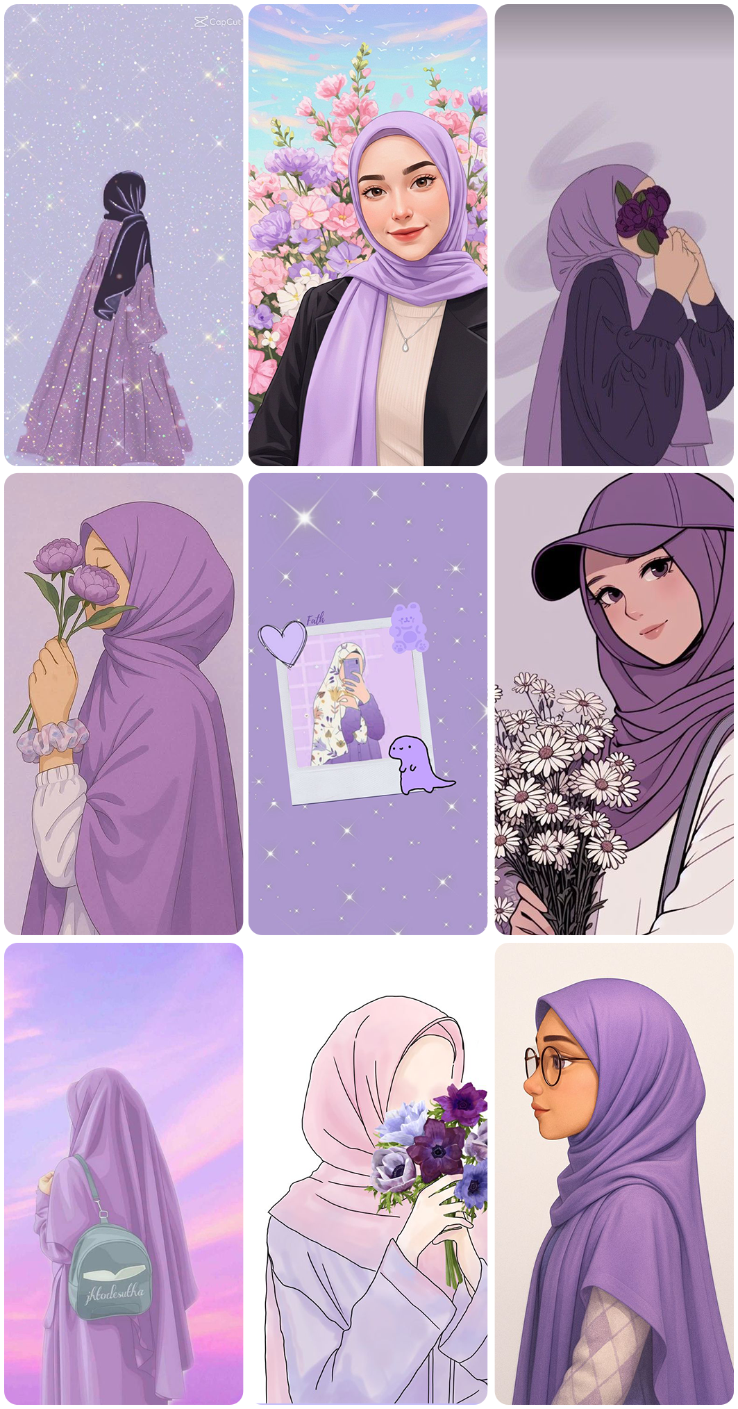 اسکرین شات 7 برنامه Hijab Wallpapers & Islamic