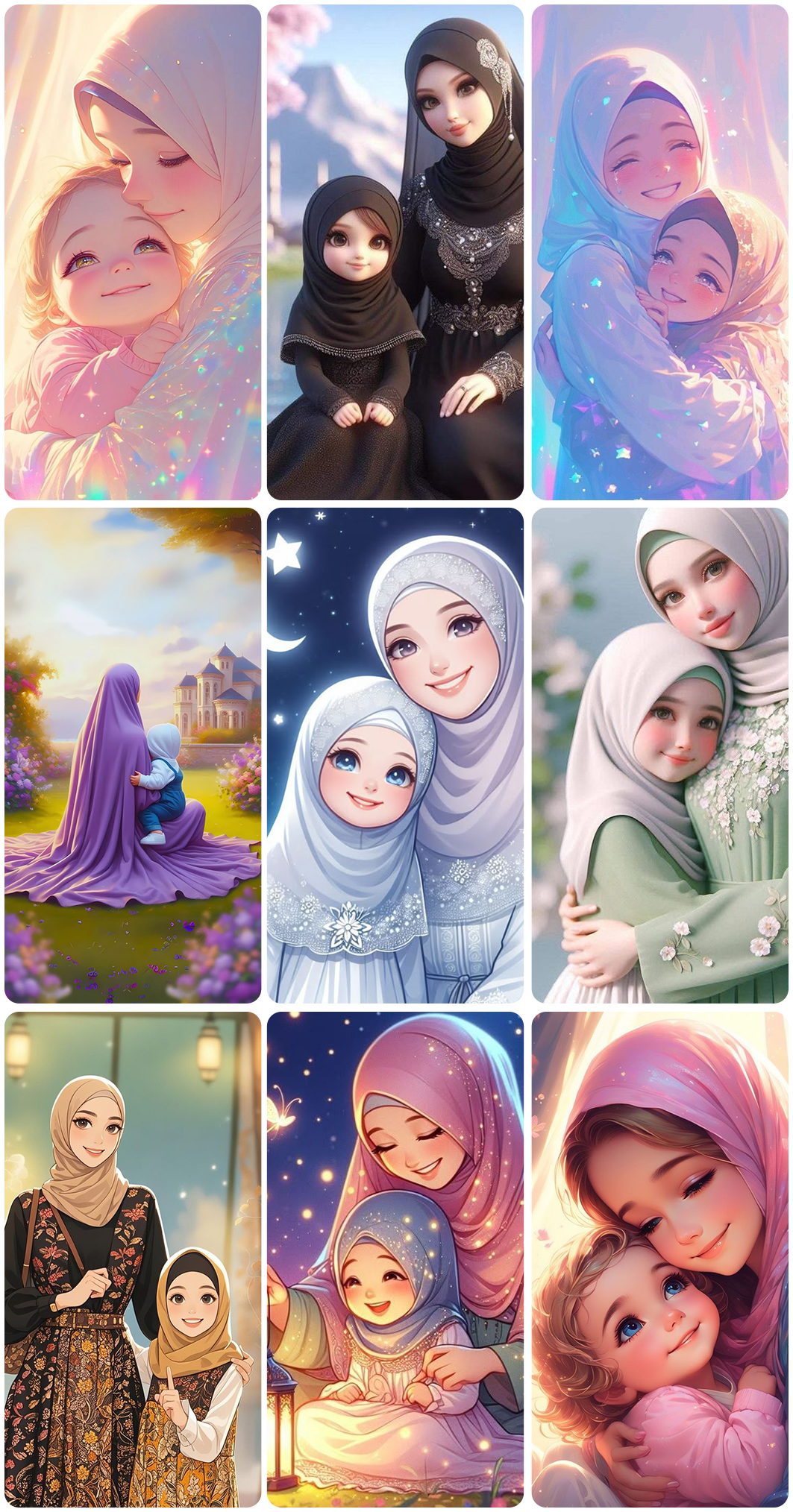 اسکرین شات 5 برنامه Hijab Wallpapers & Islamic