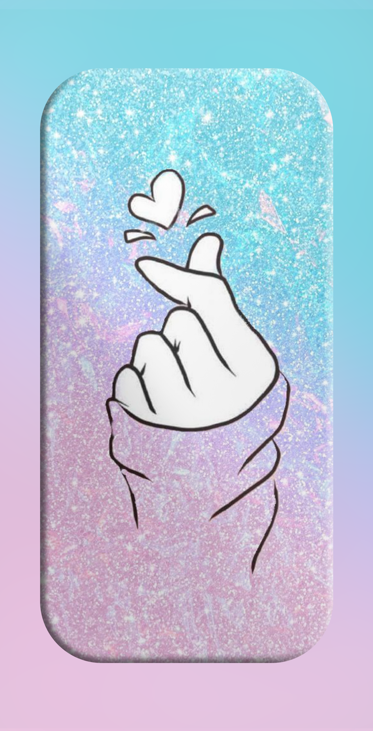 اسکرین شات 4 برنامه Finger Heart Wallpaper