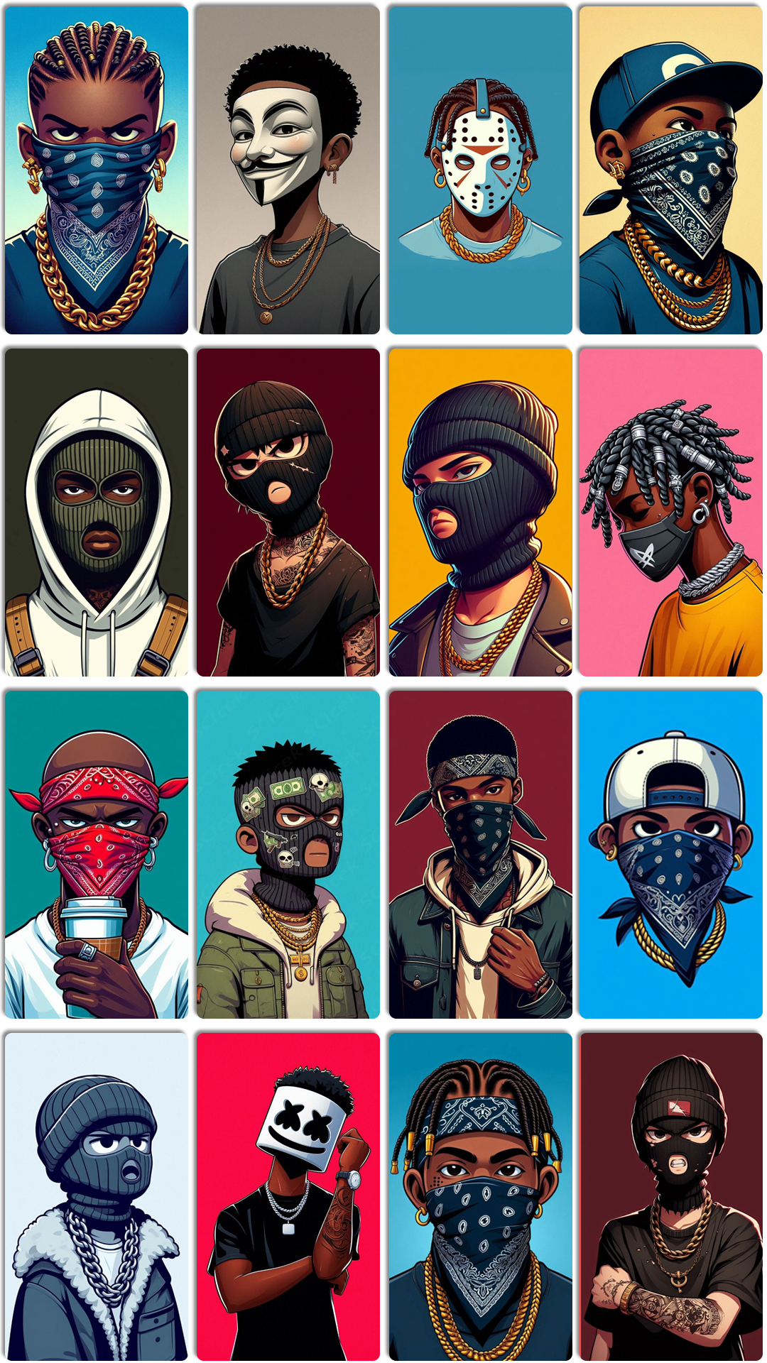 اسکرین شات 2 برنامه Ghetto Wallpaper: Dope, Trill