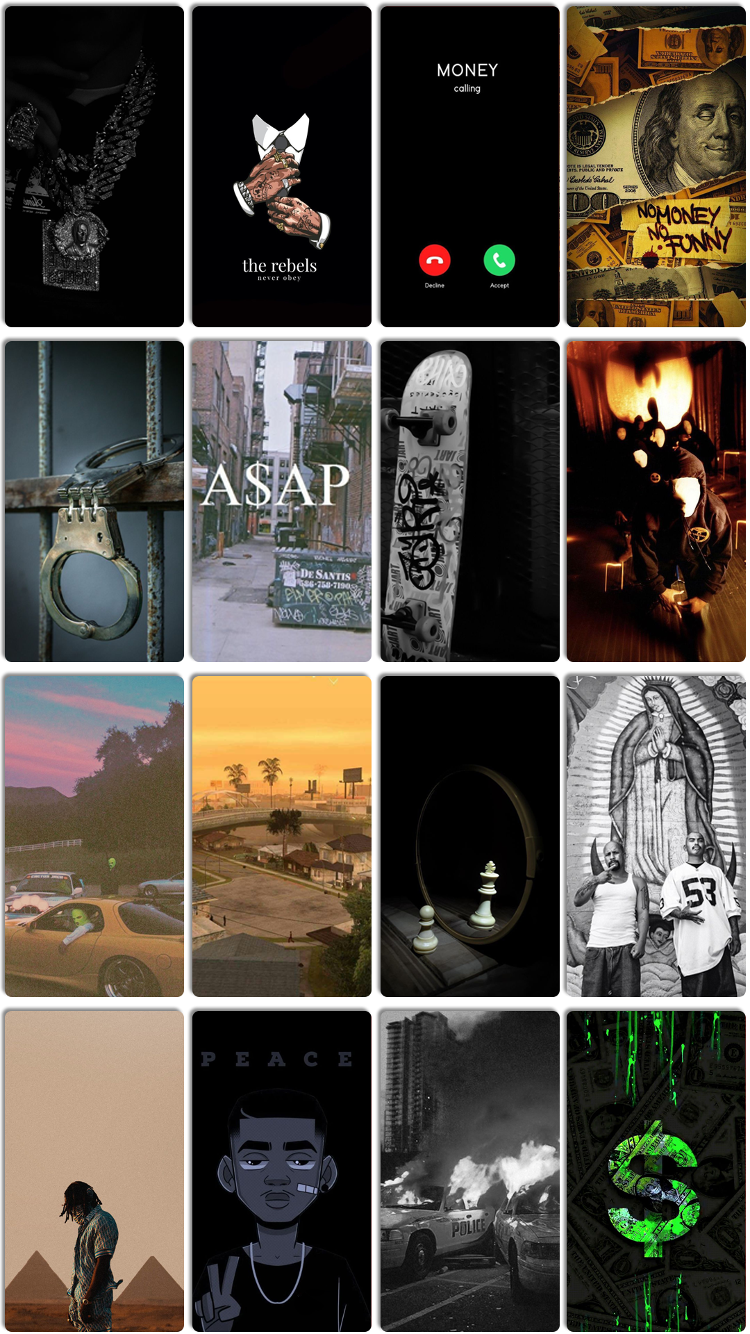 اسکرین شات 3 برنامه Ghetto Wallpaper: Dope, Trill