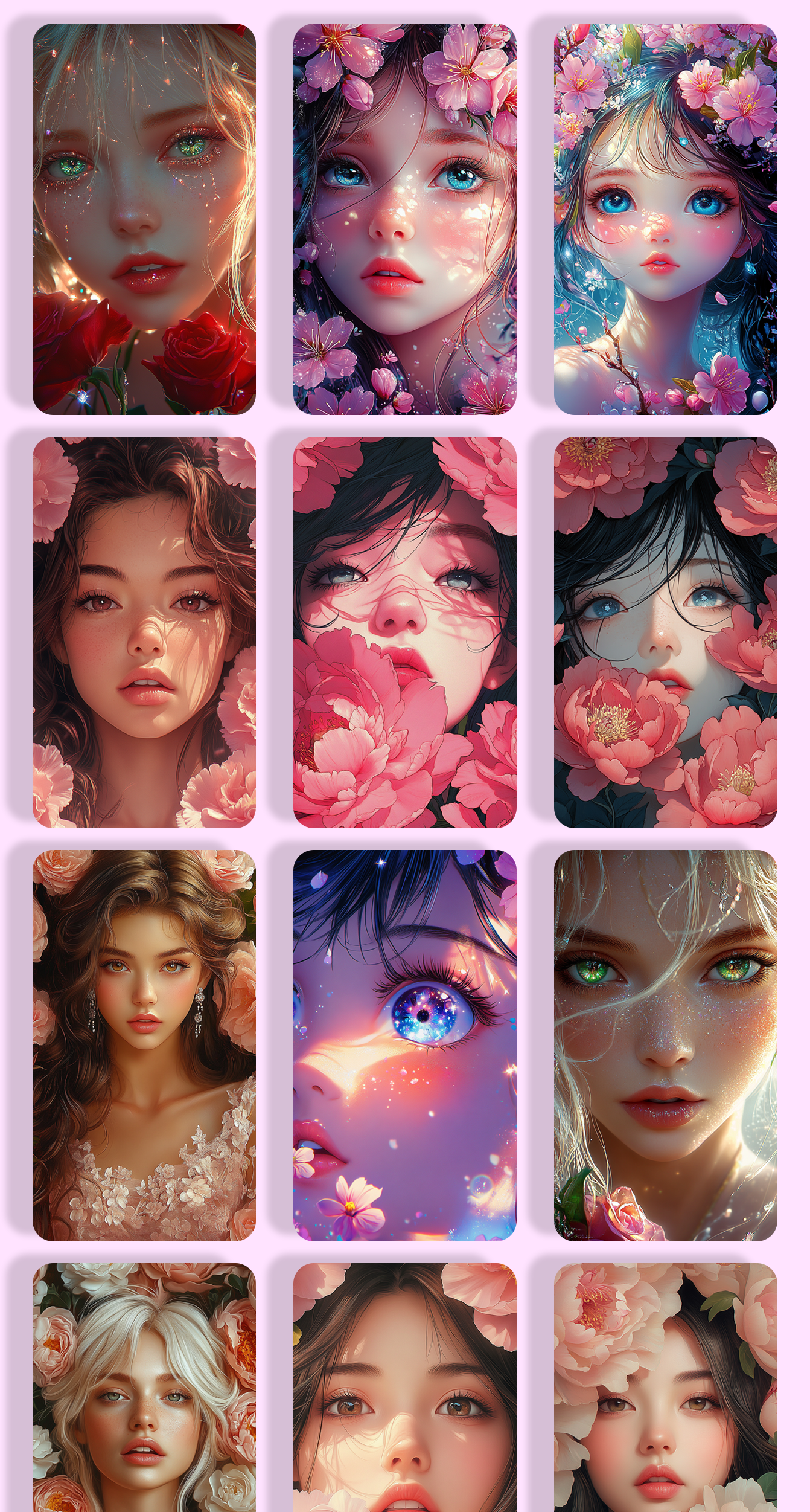اسکرین شات 7 برنامه Girly Wallpaper