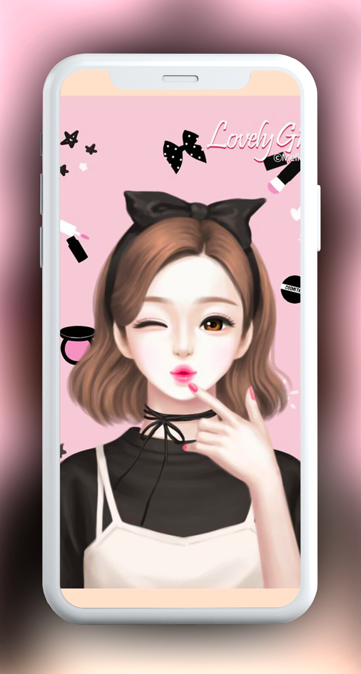اسکرین شات 3 برنامه Girly Wallpaper