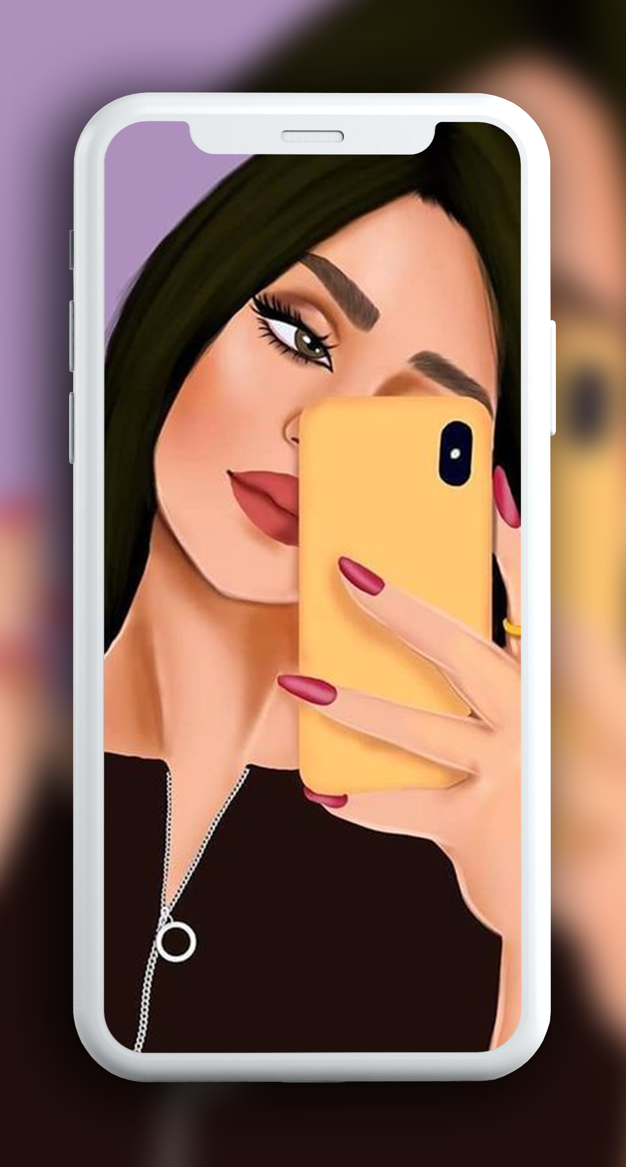 اسکرین شات 7 برنامه Girly M: Cute Beauty Wallpaper