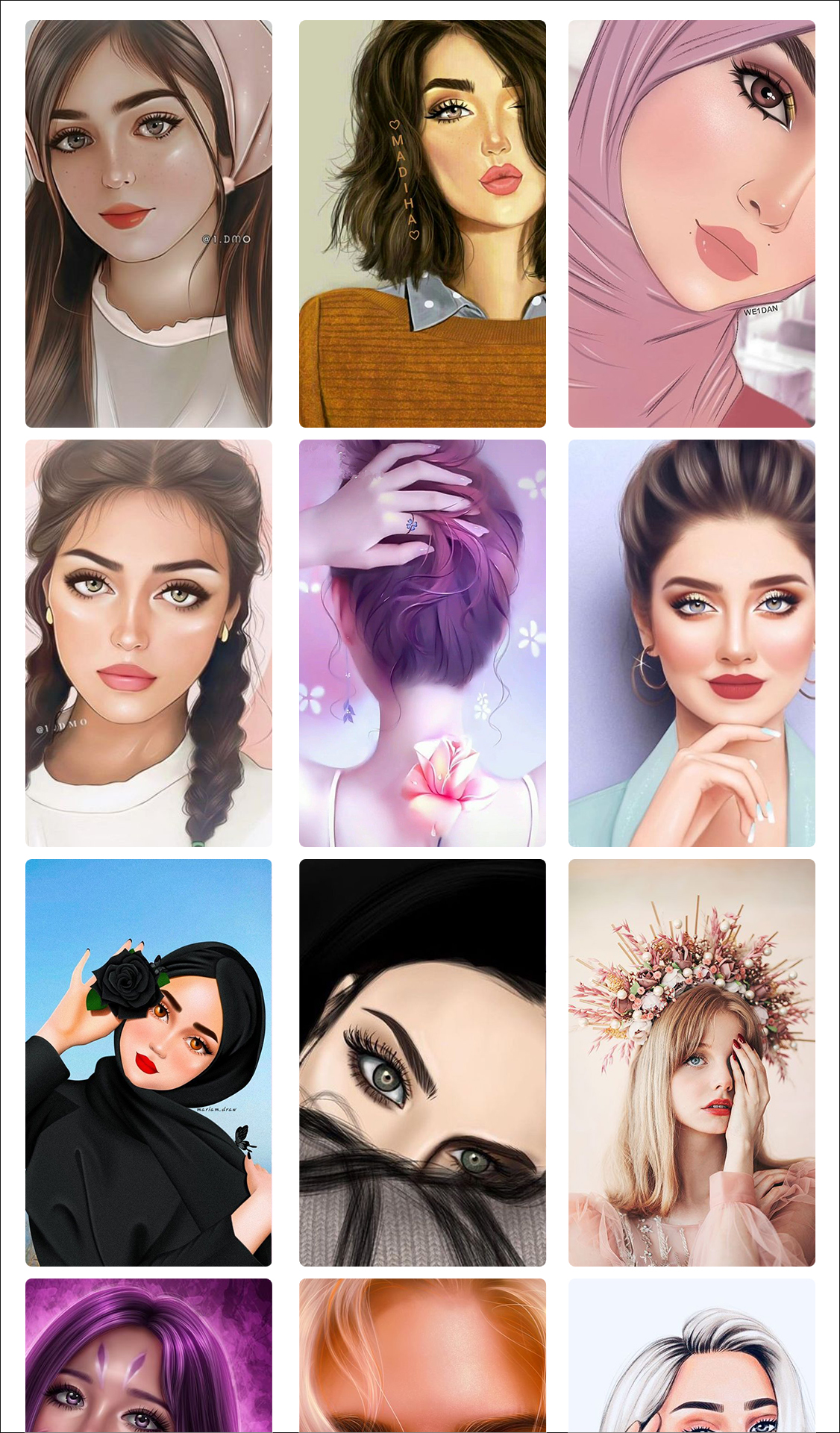 اسکرین شات 3 برنامه Girly M Wallpaper