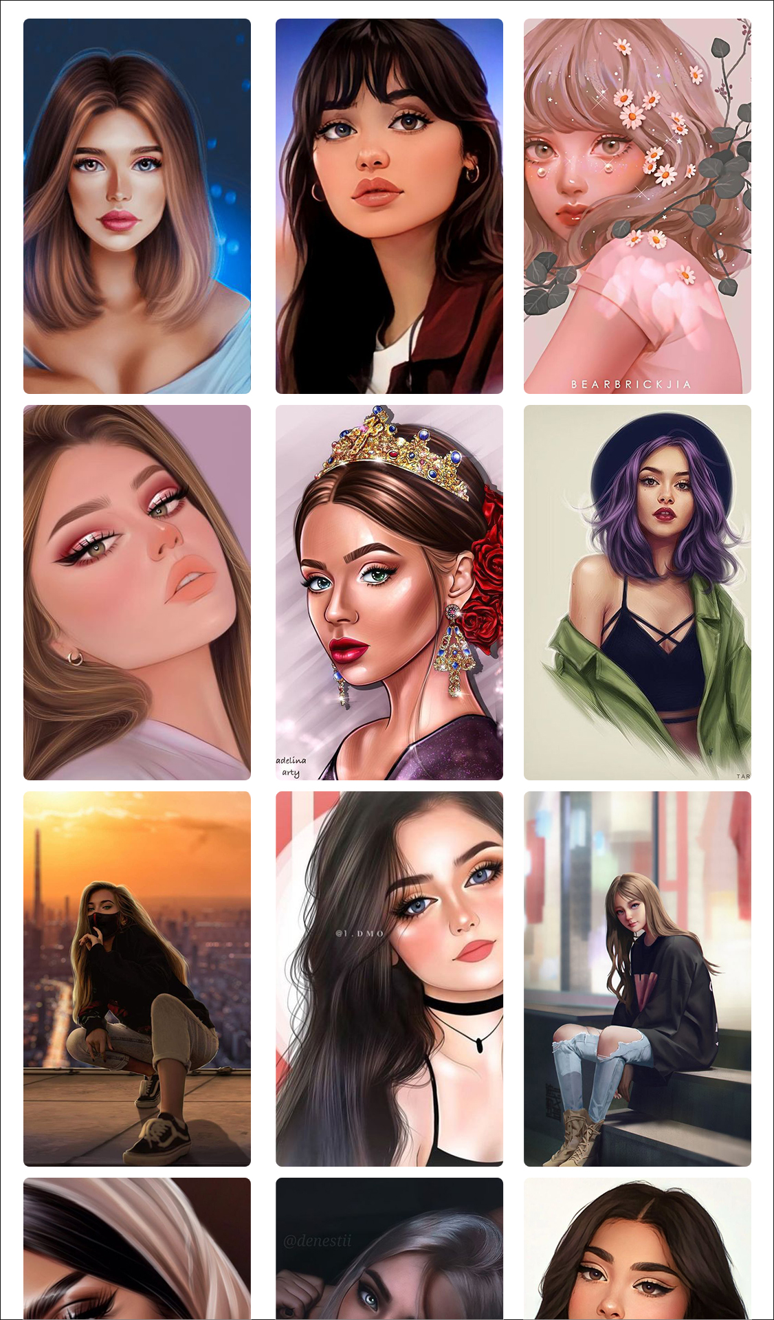 اسکرین شات 2 برنامه Girly M Wallpaper