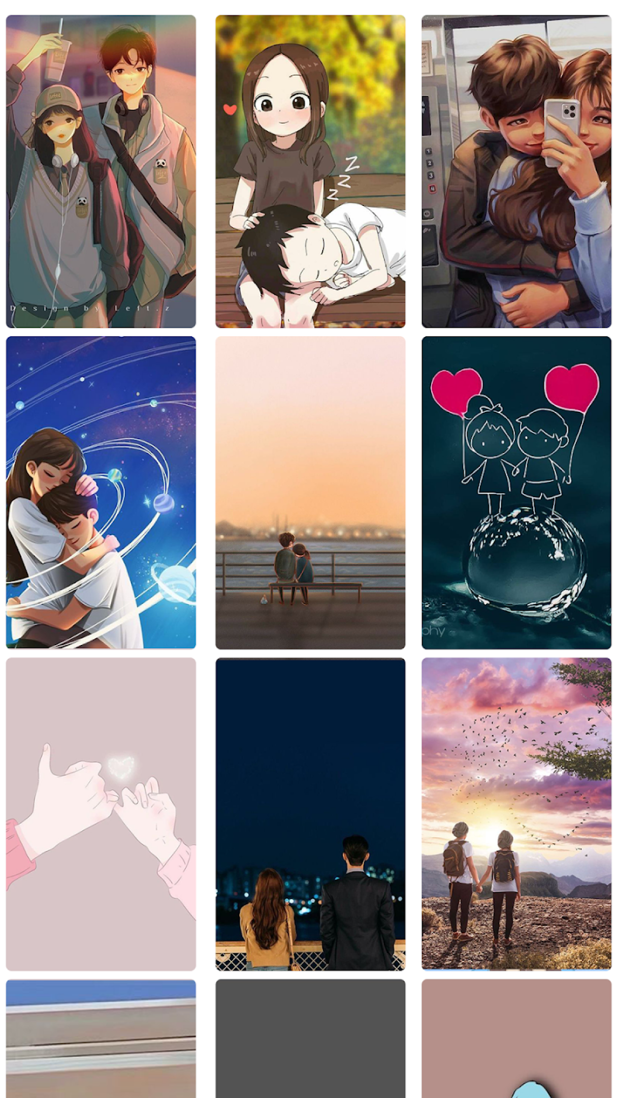 اسکرین شات 4 برنامه Love Wallpapers