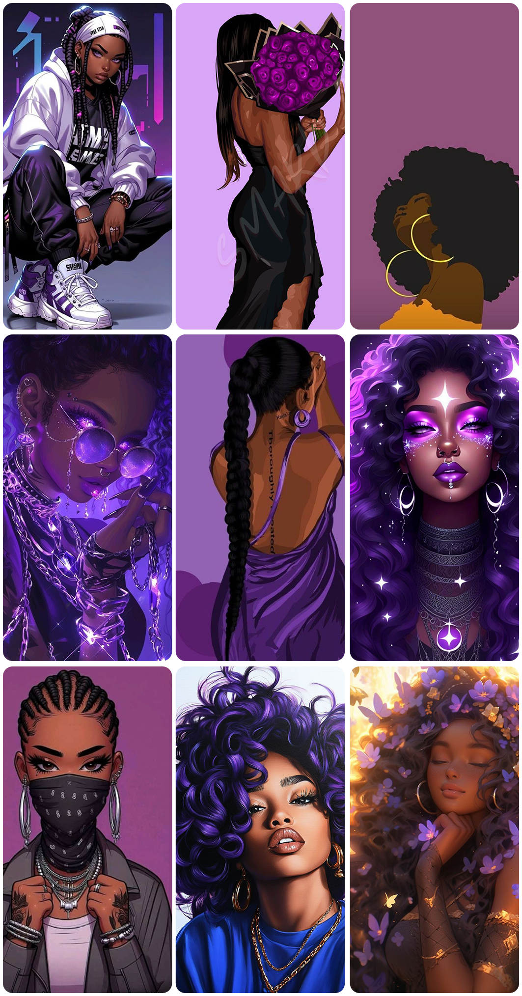 اسکرین شات 6 برنامه Melanin aesthetic wallpapers