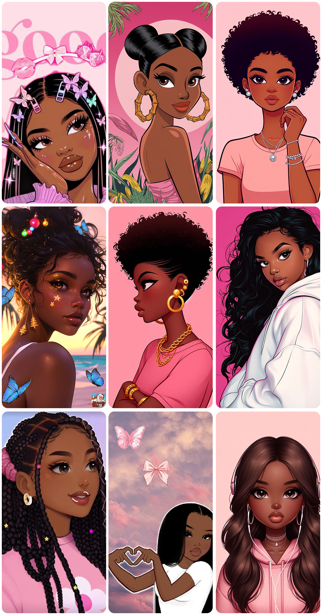 اسکرین شات 2 برنامه Melanin aesthetic wallpapers