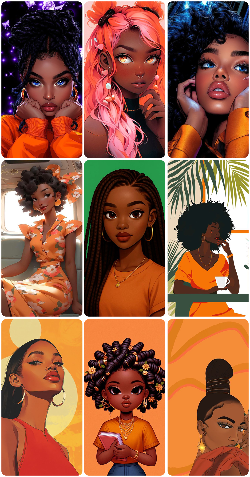 اسکرین شات 7 برنامه Melanin aesthetic wallpapers