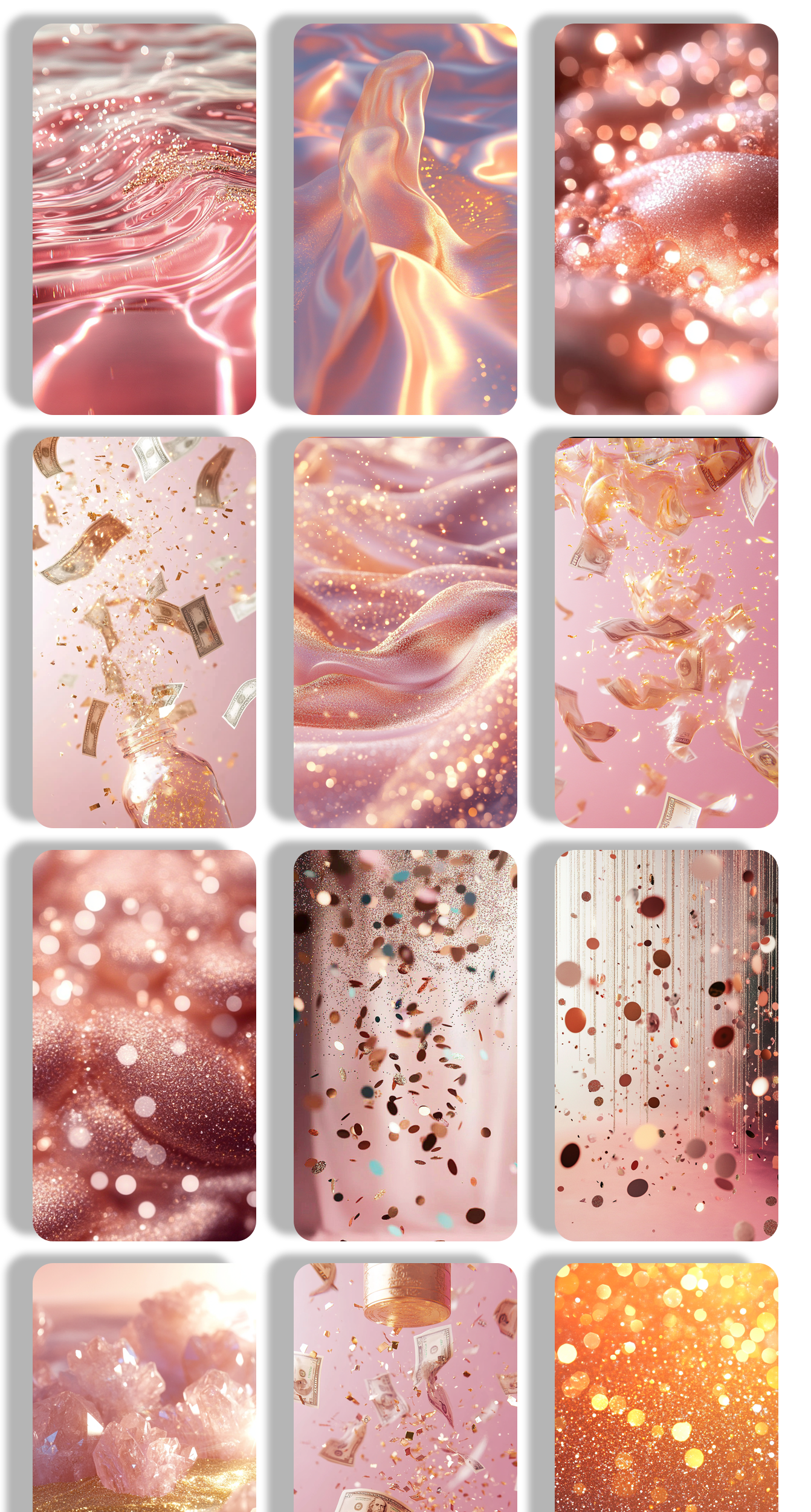 اسکرین شات 3 برنامه Rose Gold Wallpaper