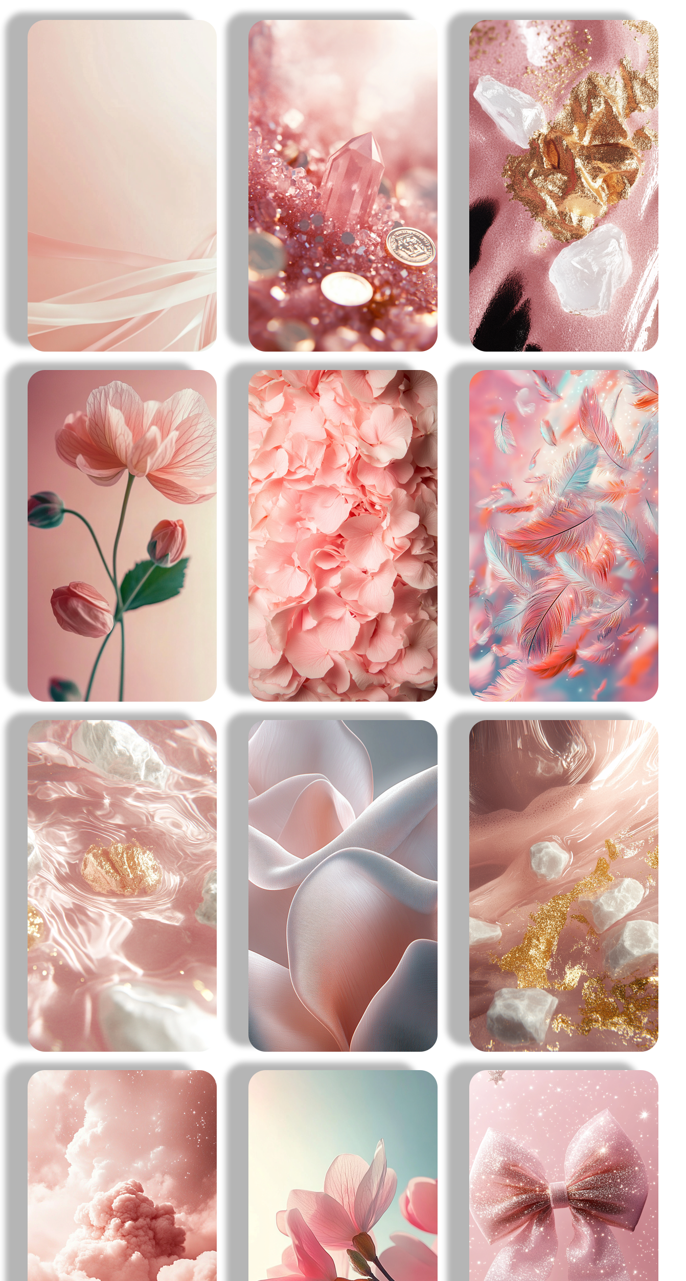 اسکرین شات 1 برنامه Rose Gold Wallpaper