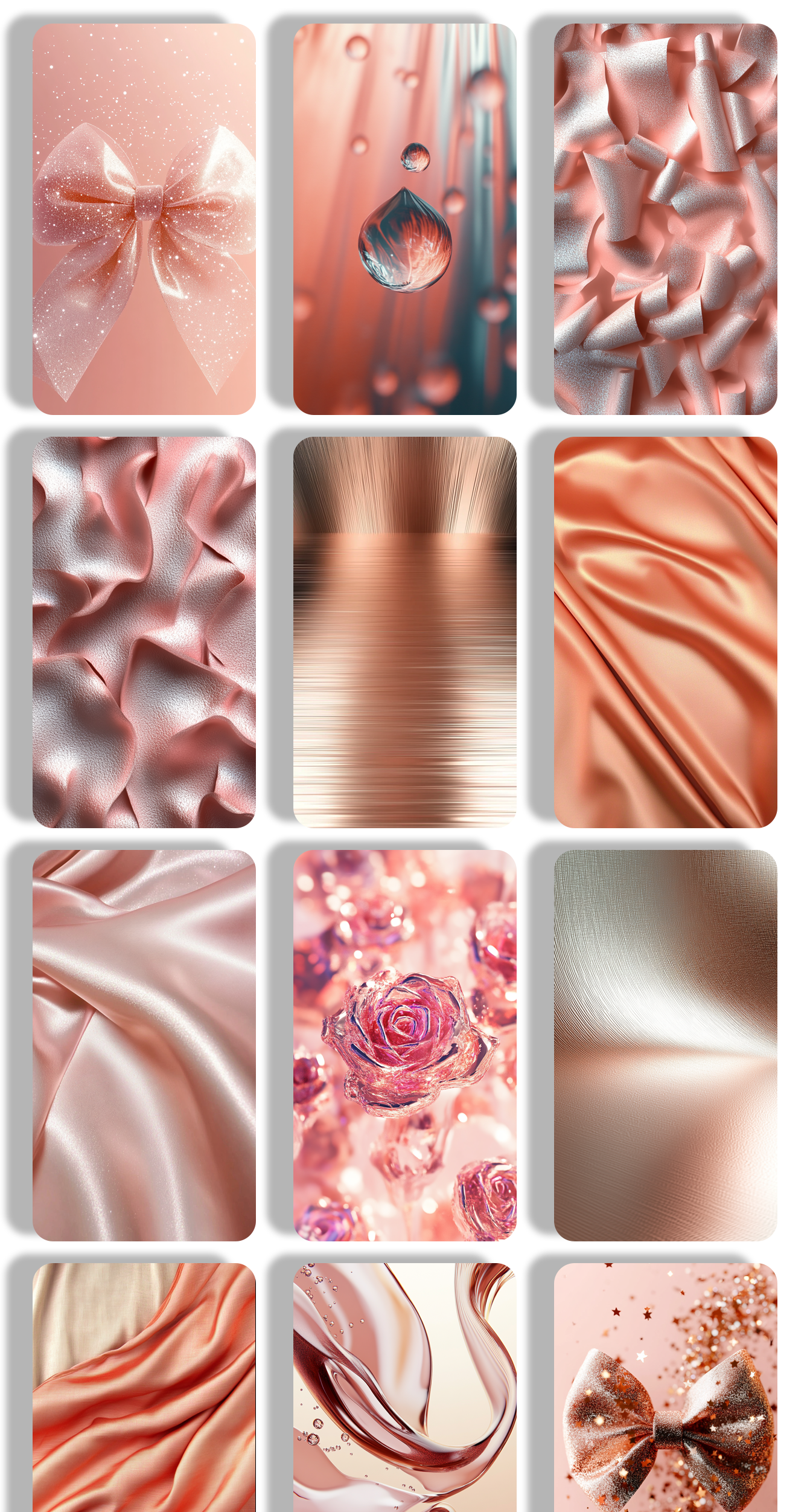 اسکرین شات 4 برنامه Rose Gold Wallpaper