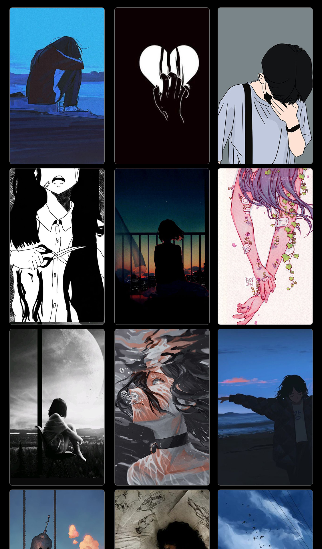 اسکرین شات 3 برنامه Sad Wallpaper