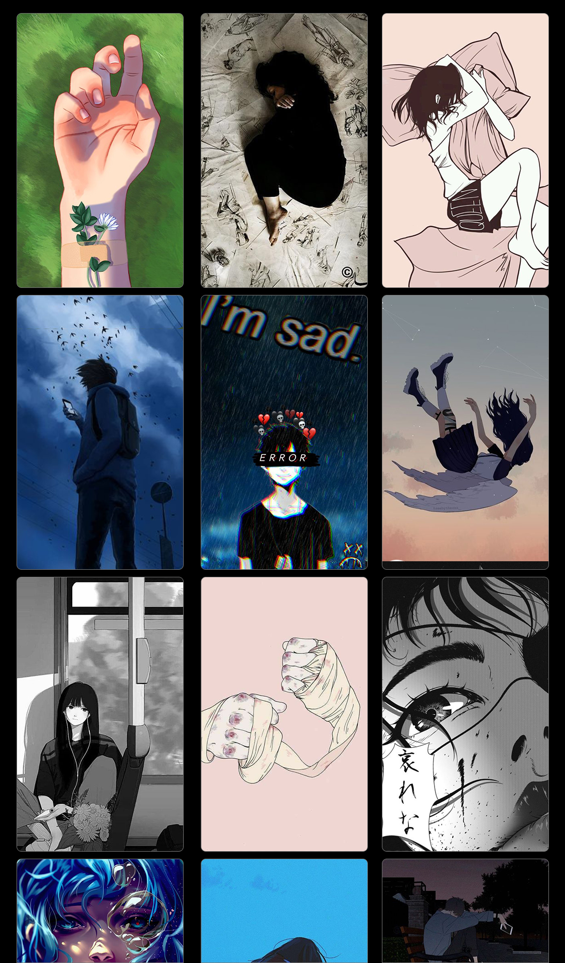 اسکرین شات 2 برنامه Sad Wallpaper