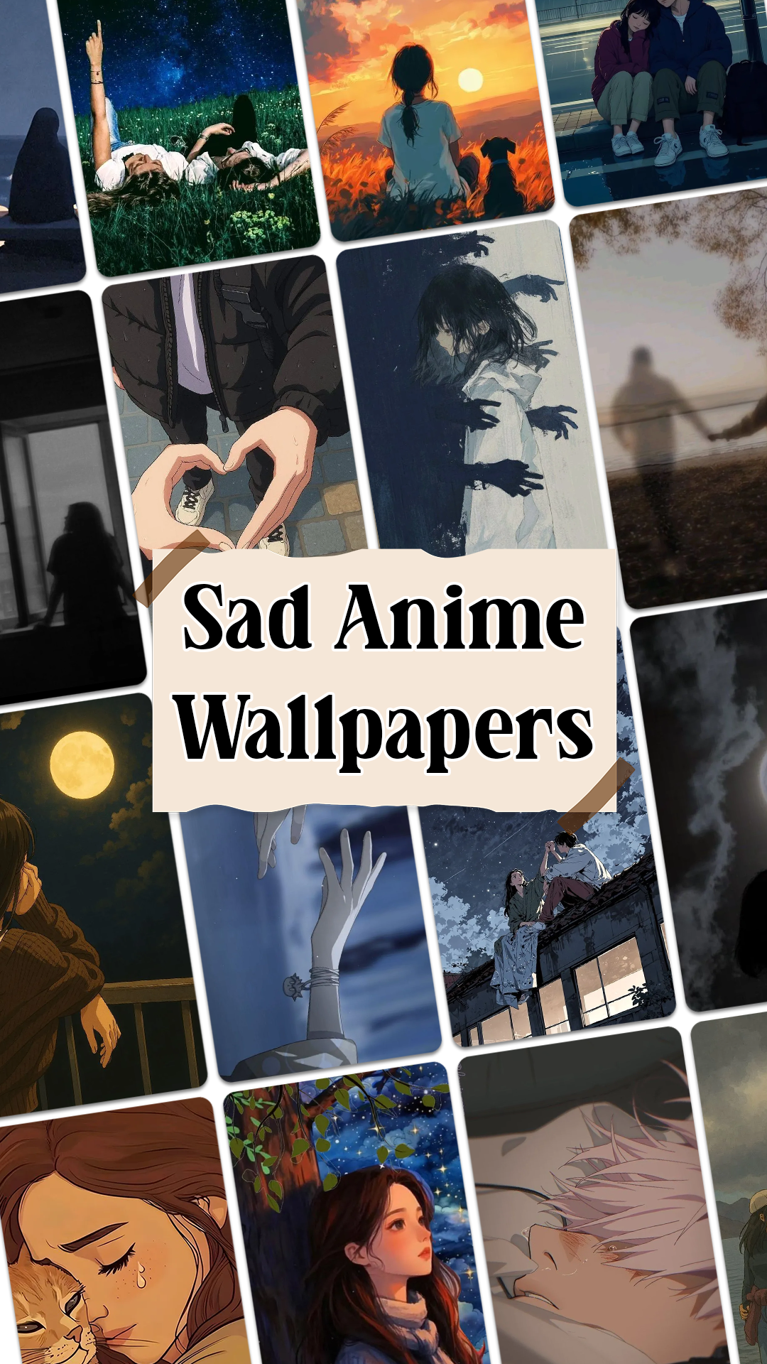 اسکرین شات 1 برنامه Sad Anime Wallpaper