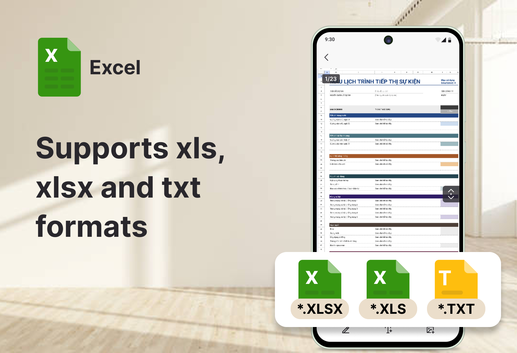 اسکرین شات 3 برنامه All Document Reader: Word, PDF