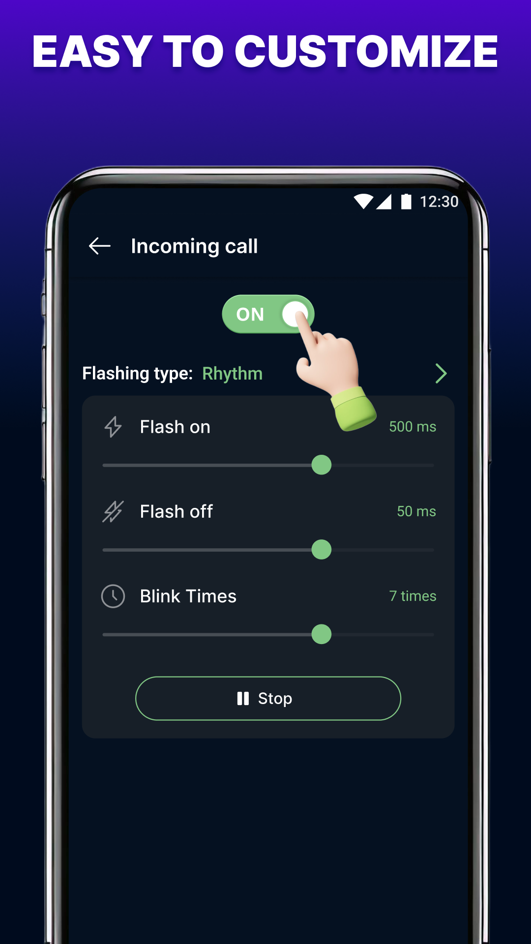 اسکرین شات 5 برنامه Flash Alert & LED Flashlight