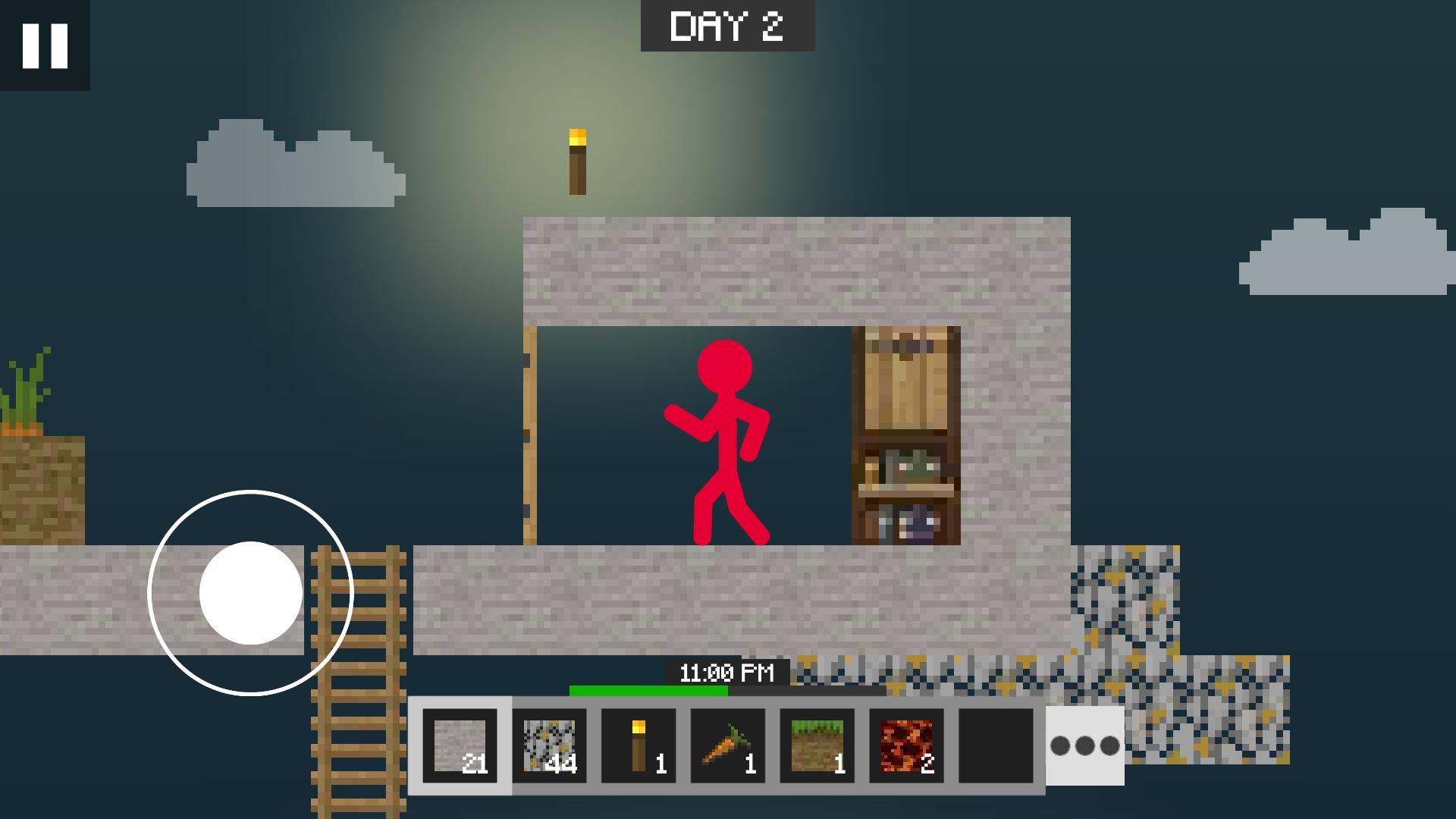 اسکرین شات 2 بازی Stickman vs Multicraft: Skyblock Craft
