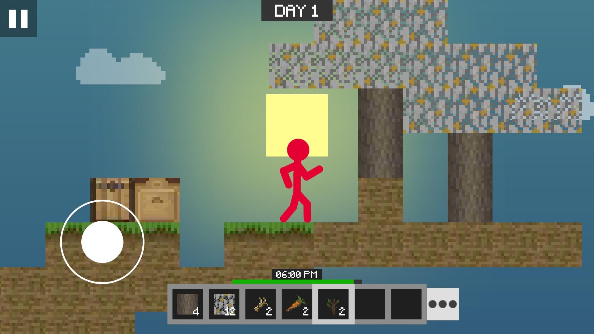 اسکرین شات 1 بازی Stickman vs Multicraft: Skyblock Craft