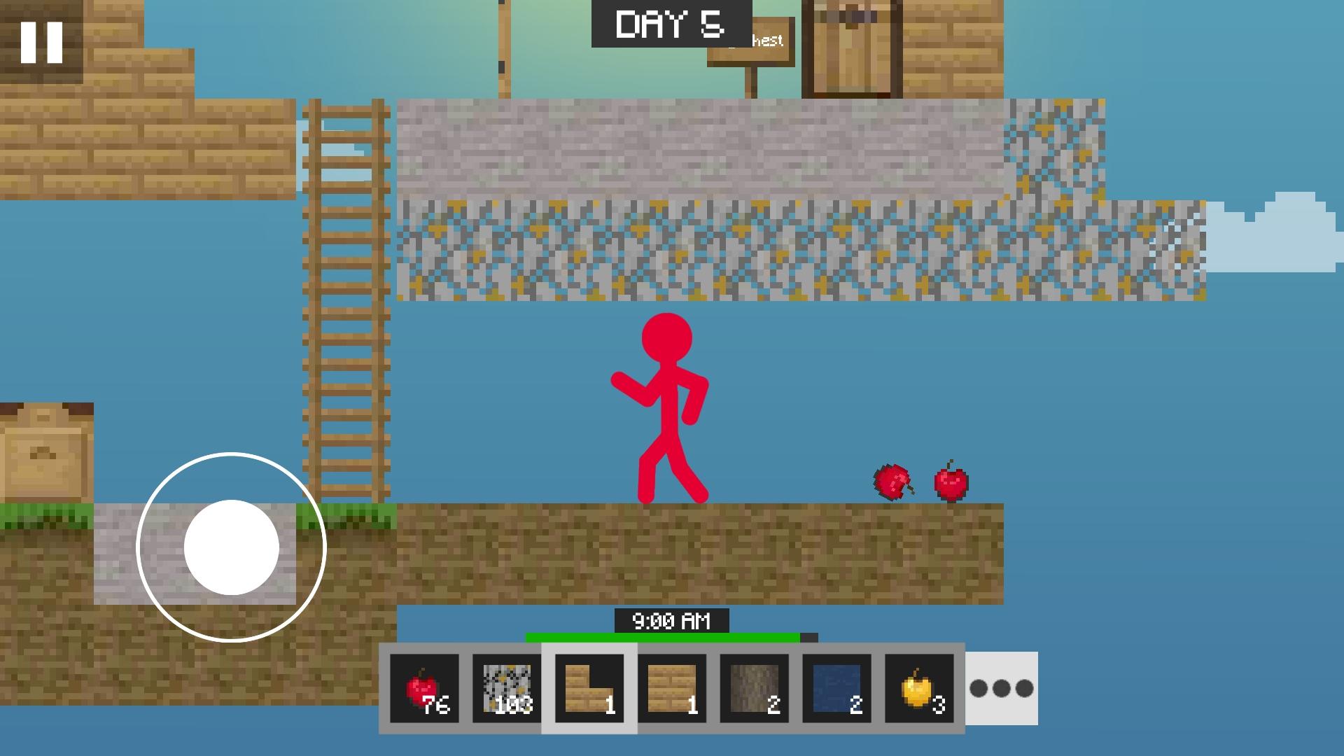 اسکرین شات 3 بازی Stickman vs Multicraft: Skyblock Craft
