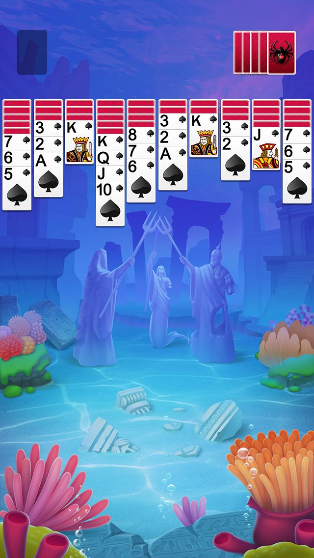 اسکرین شات 1 بازی Spider Solitaire