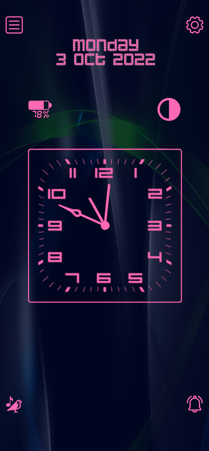 اسکرین شات 3 برنامه Amazing Talking Clock