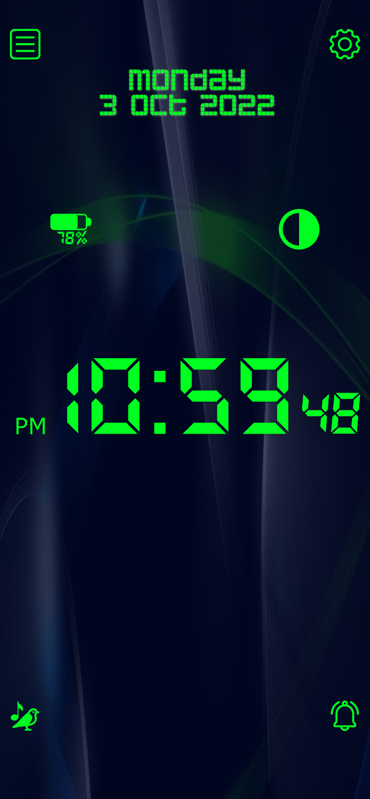 اسکرین شات 2 برنامه Amazing Talking Clock