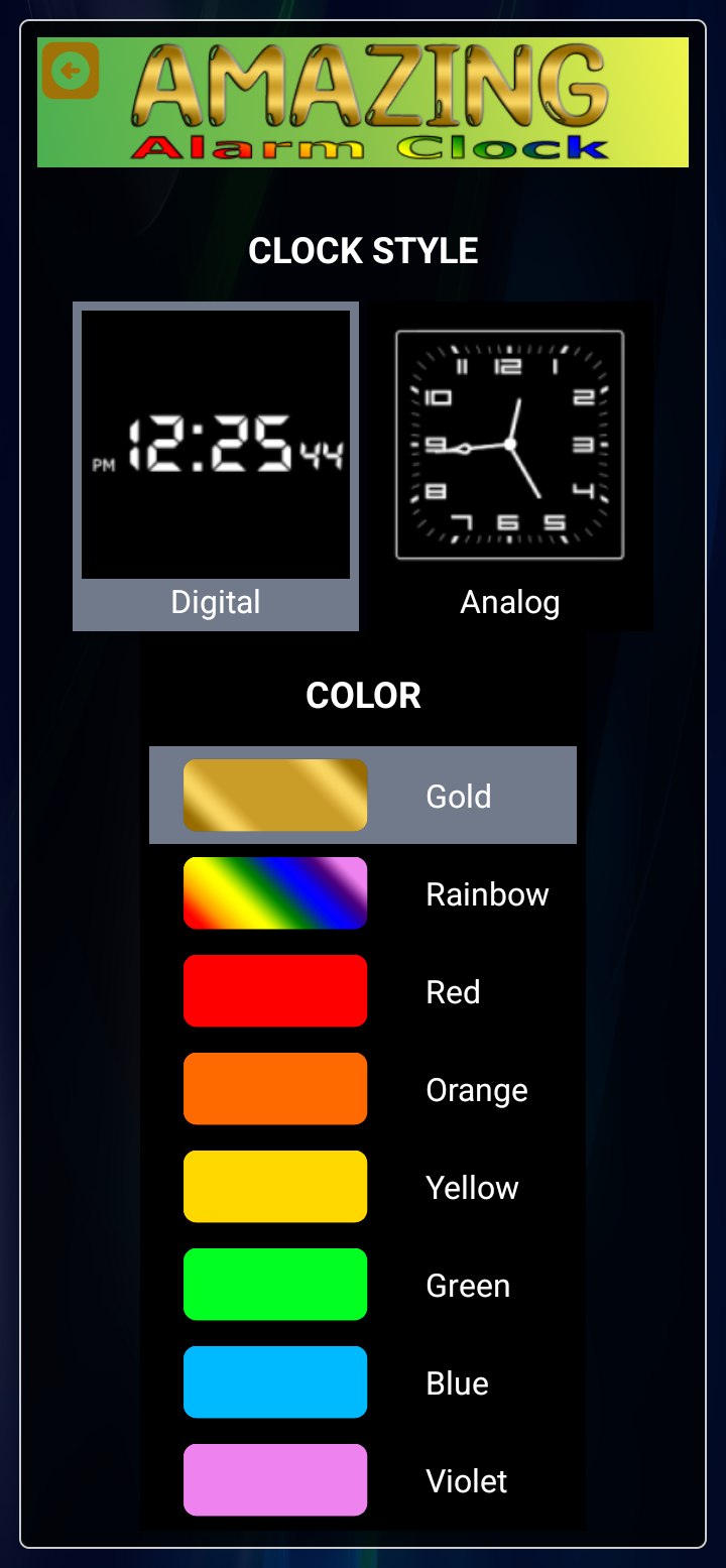 اسکرین شات 5 برنامه Amazing Talking Clock