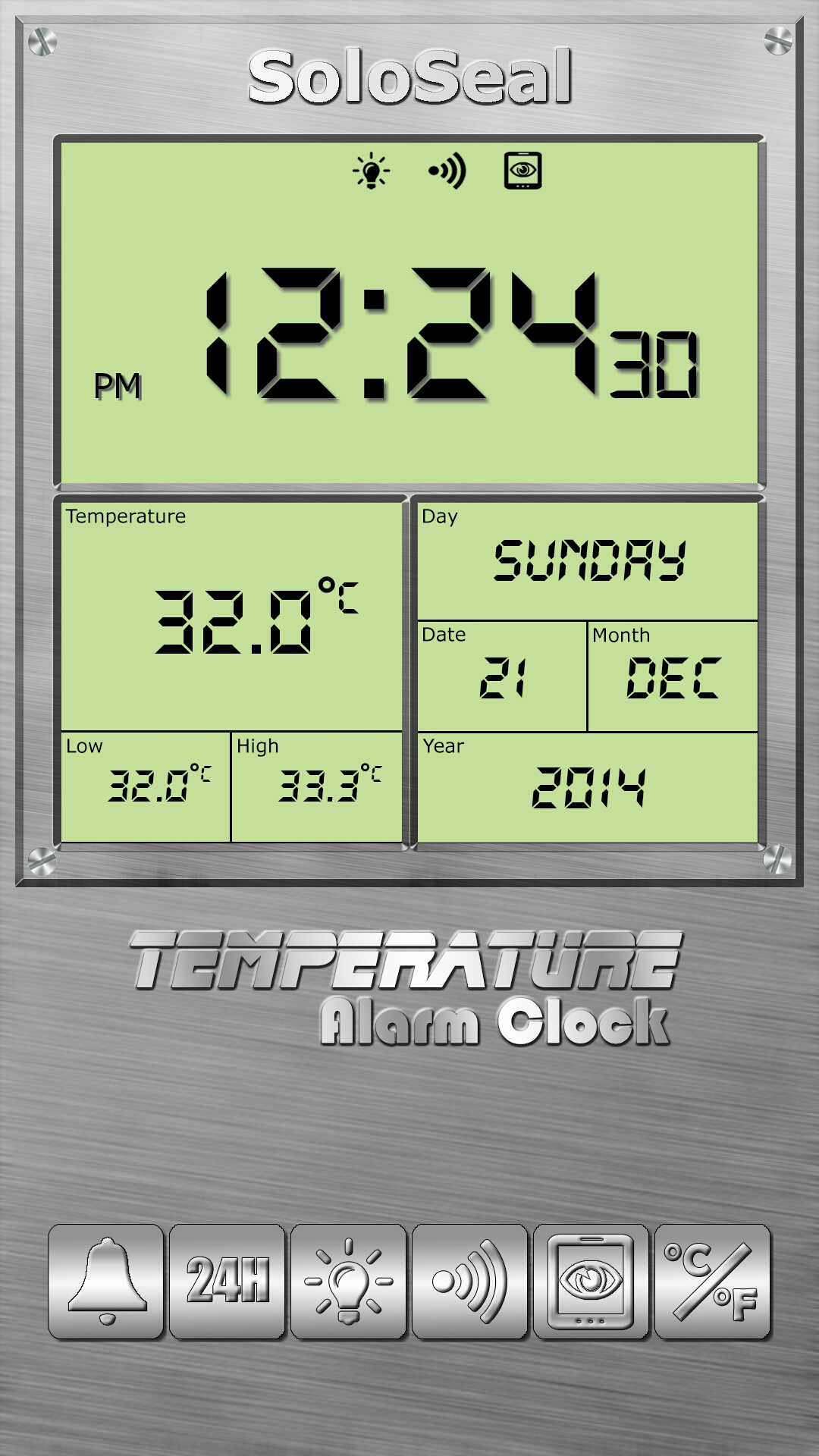 اسکرین شات 2 برنامه Temperature Alarm Clock