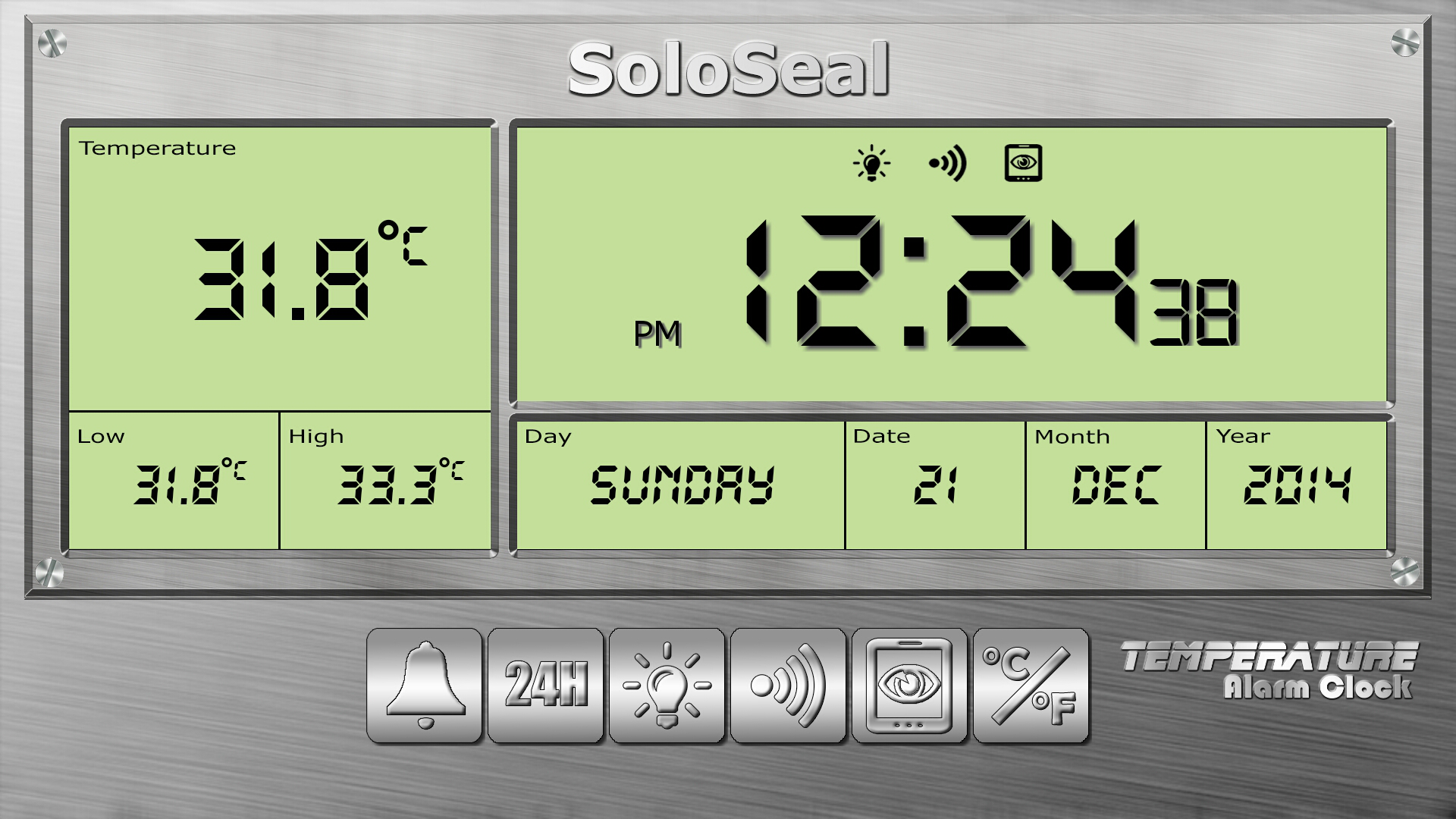 اسکرین شات 3 برنامه Temperature Alarm Clock