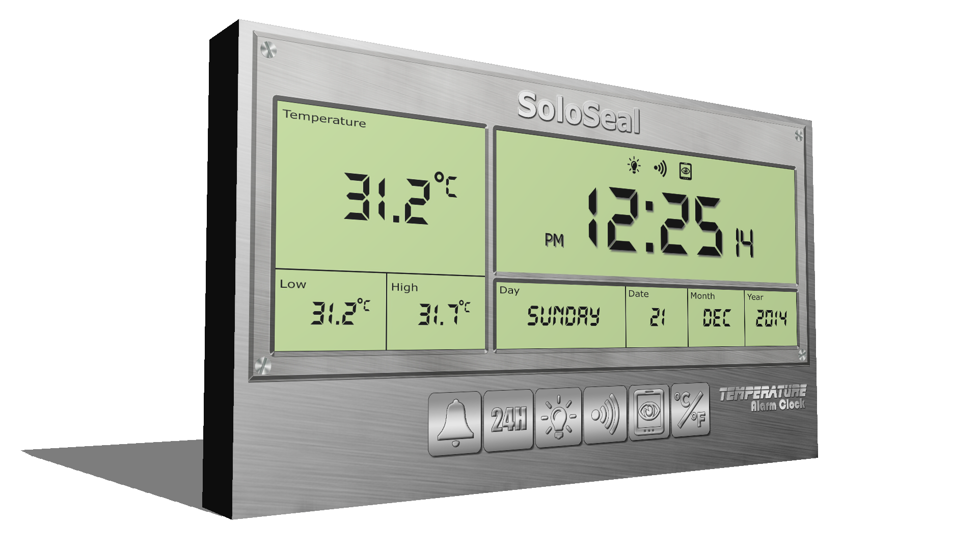 اسکرین شات 1 برنامه Temperature Alarm Clock