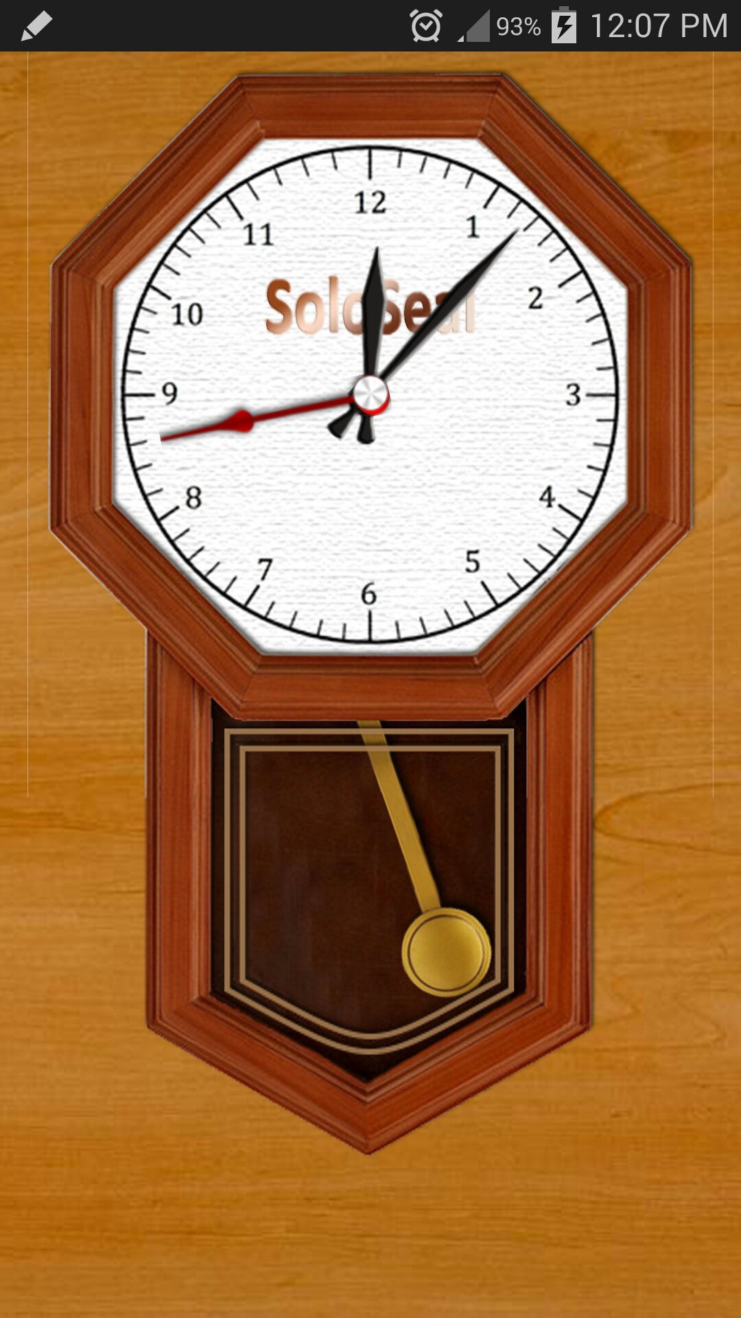 اسکرین شات 1 برنامه Tick Tock Pendulum Clock