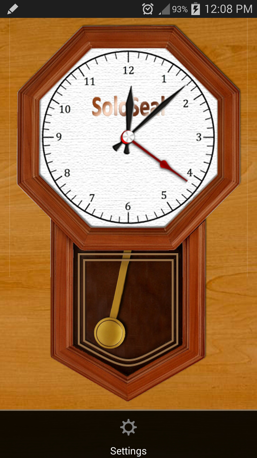اسکرین شات 2 برنامه Tick Tock Pendulum Clock