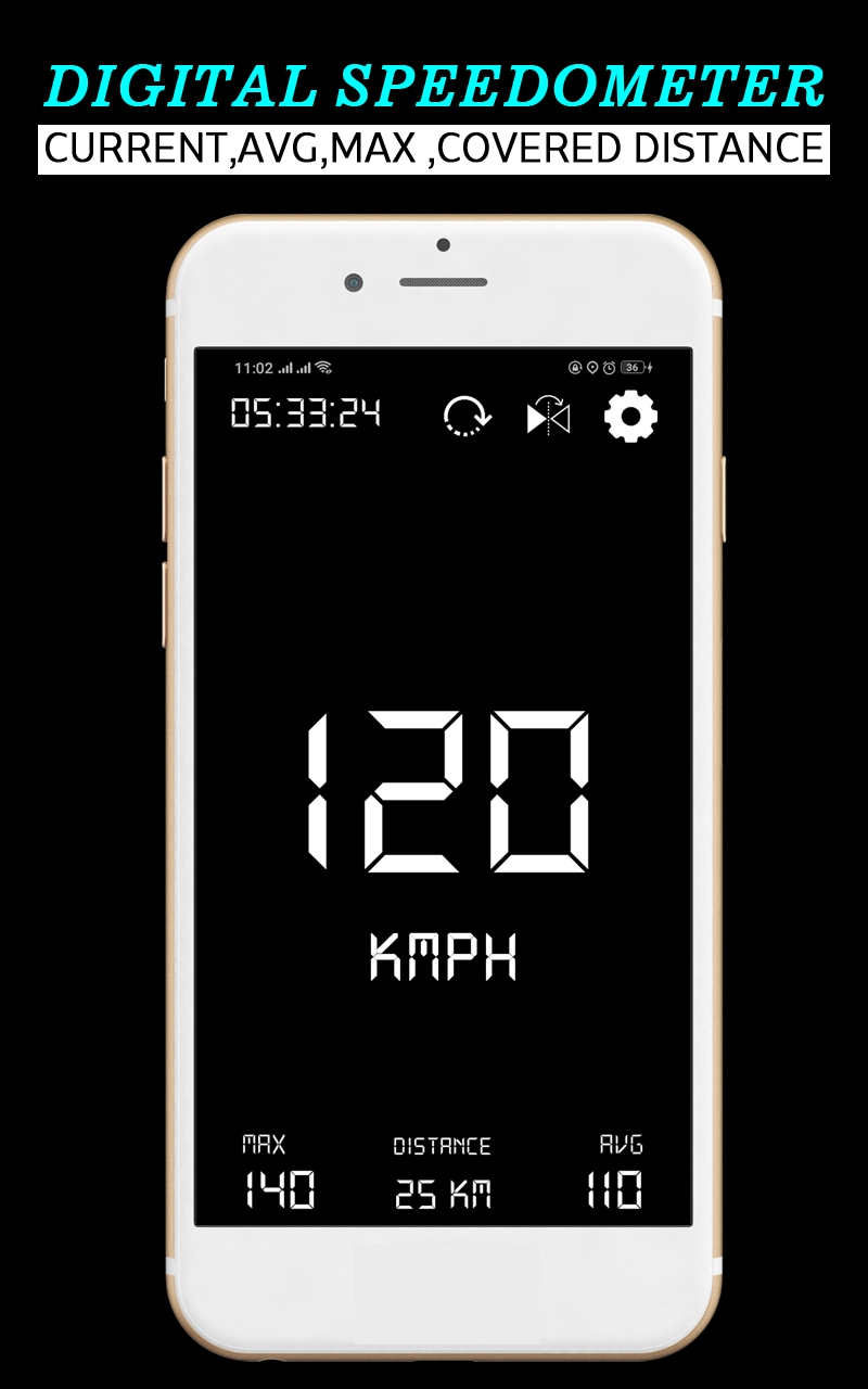 اسکرین شات 5 برنامه Digital GPS Speedometer