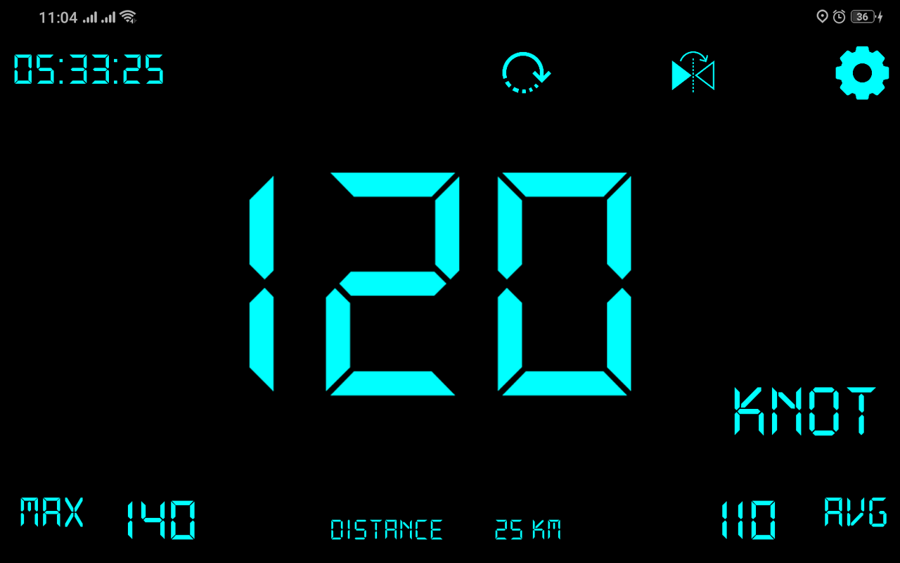 اسکرین شات 1 برنامه Digital GPS Speedometer